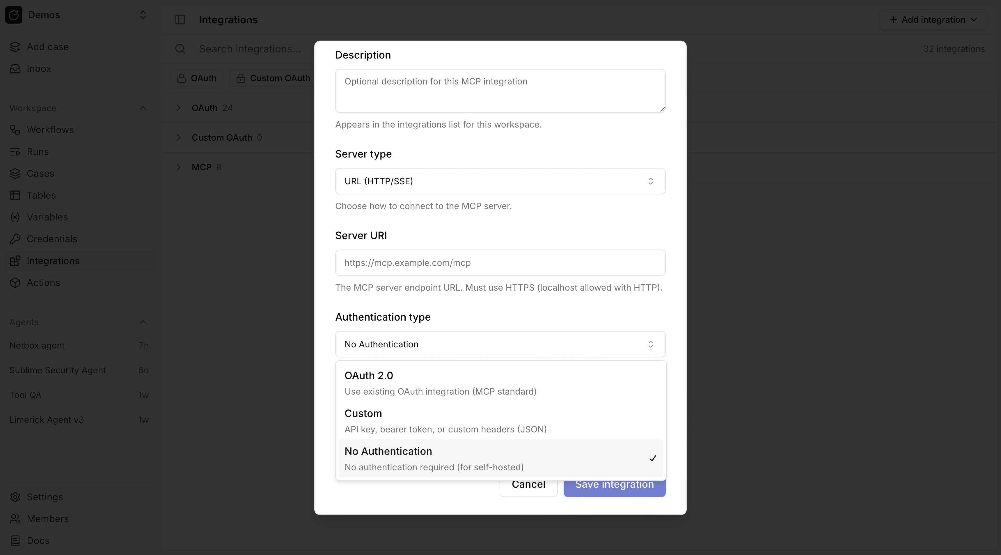 Remote MCP authentication