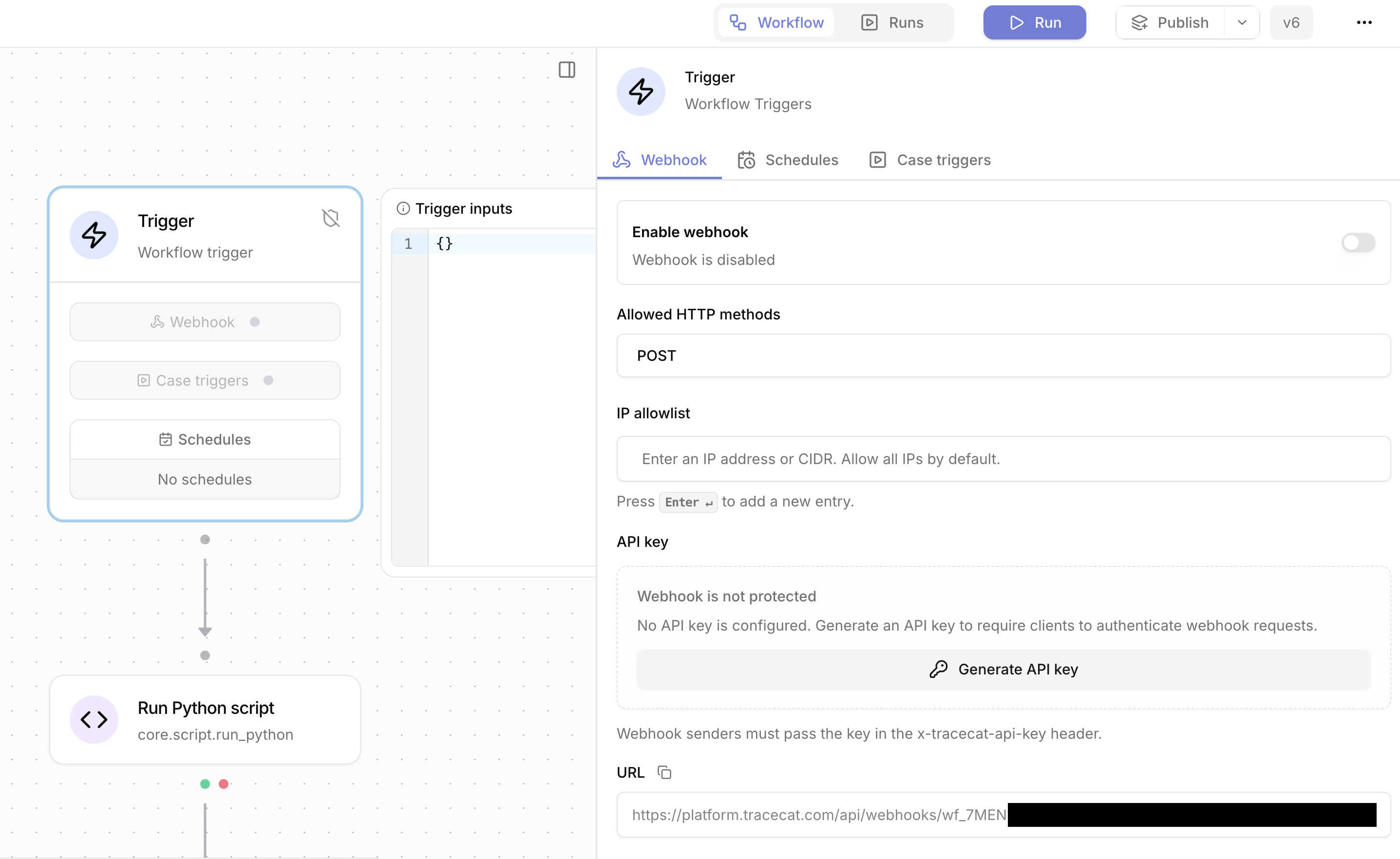 Webhooks - Tracecat Docs
