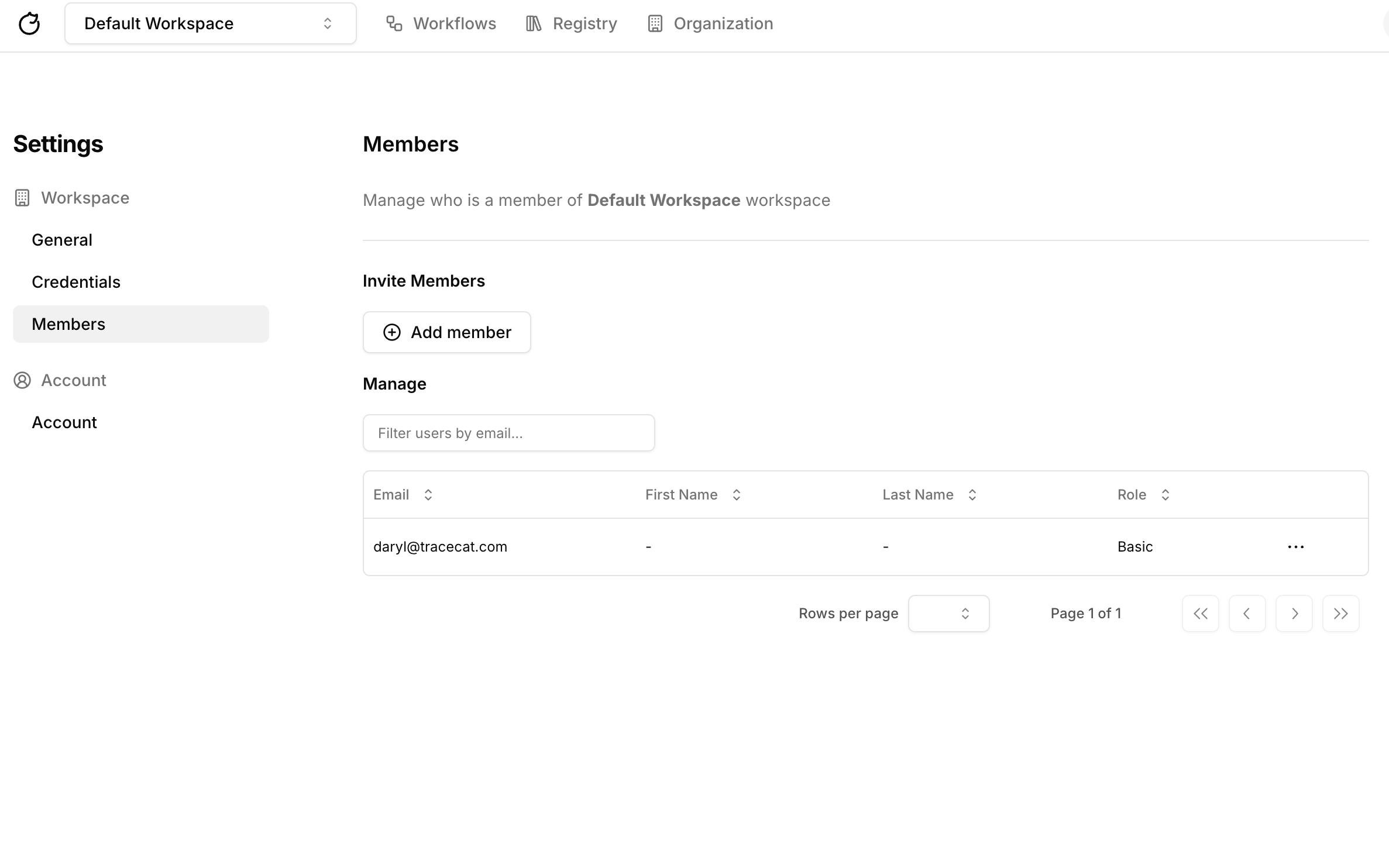 Members
list