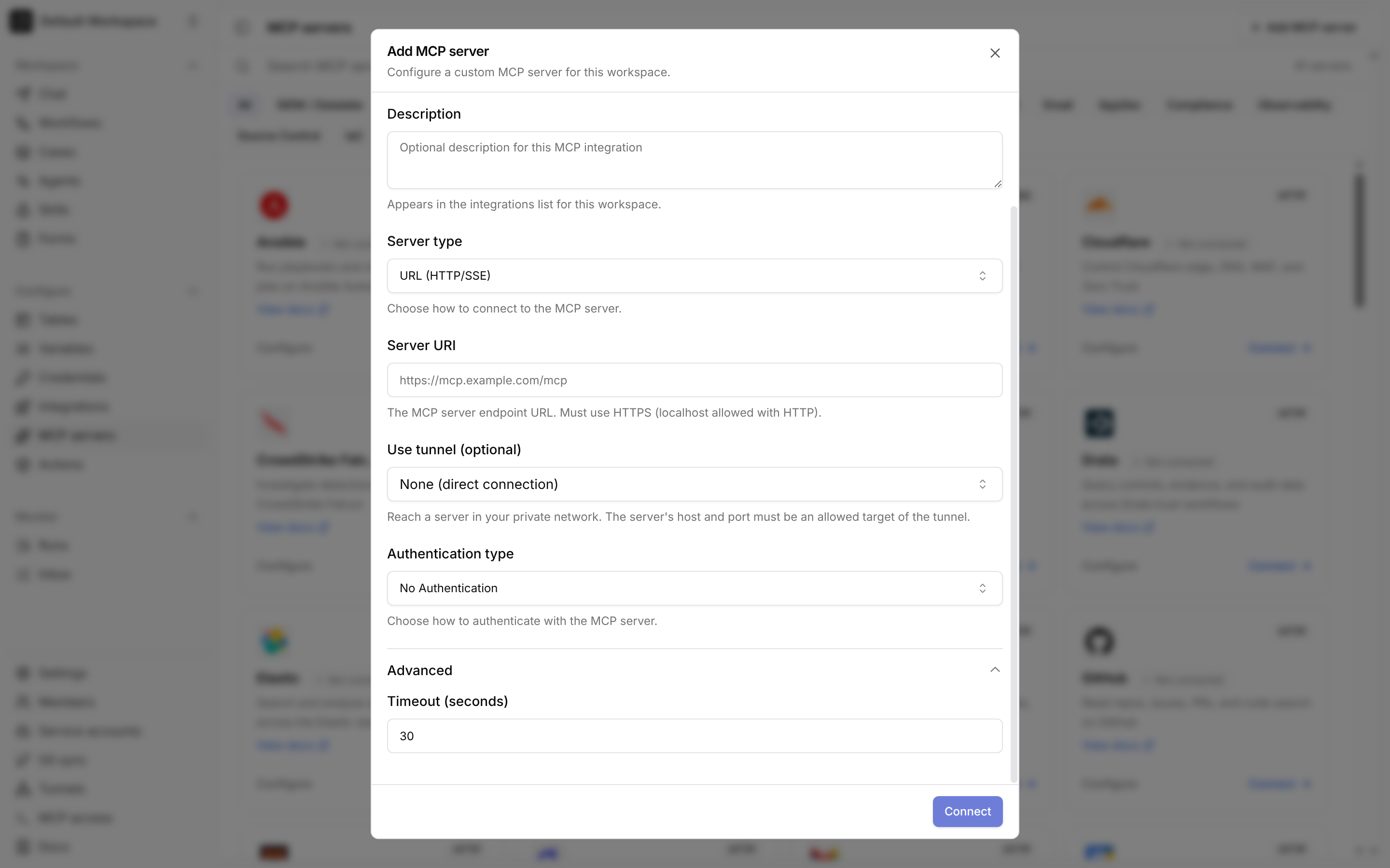 MCP integration timeout