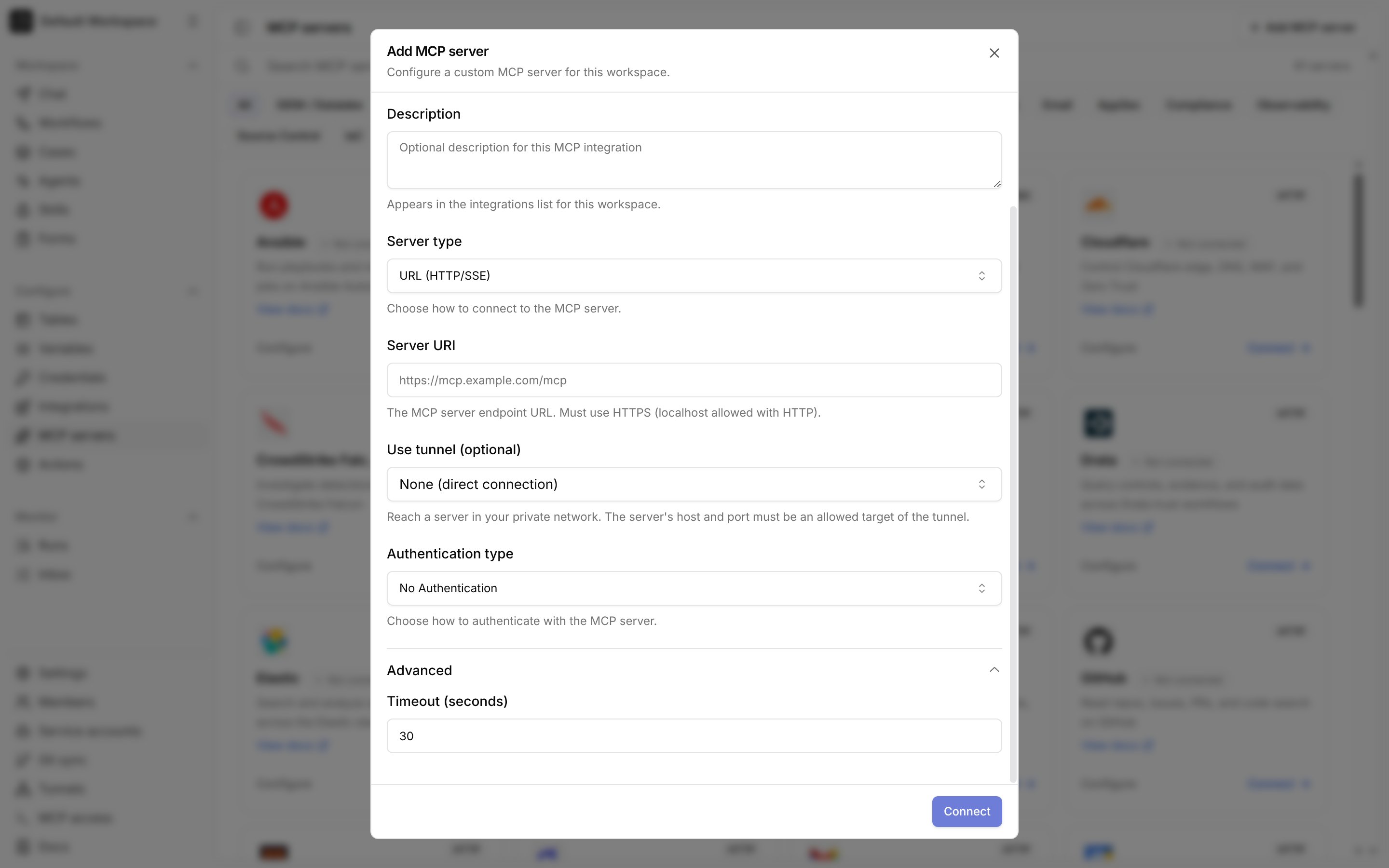MCP integration timeout