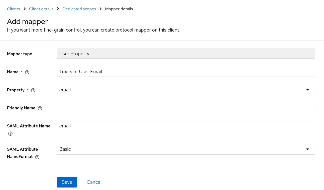 Keycloak Property Mapping