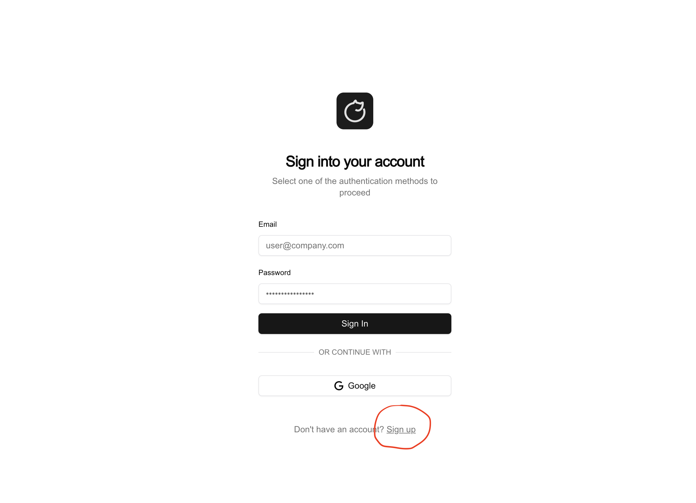Sign-up