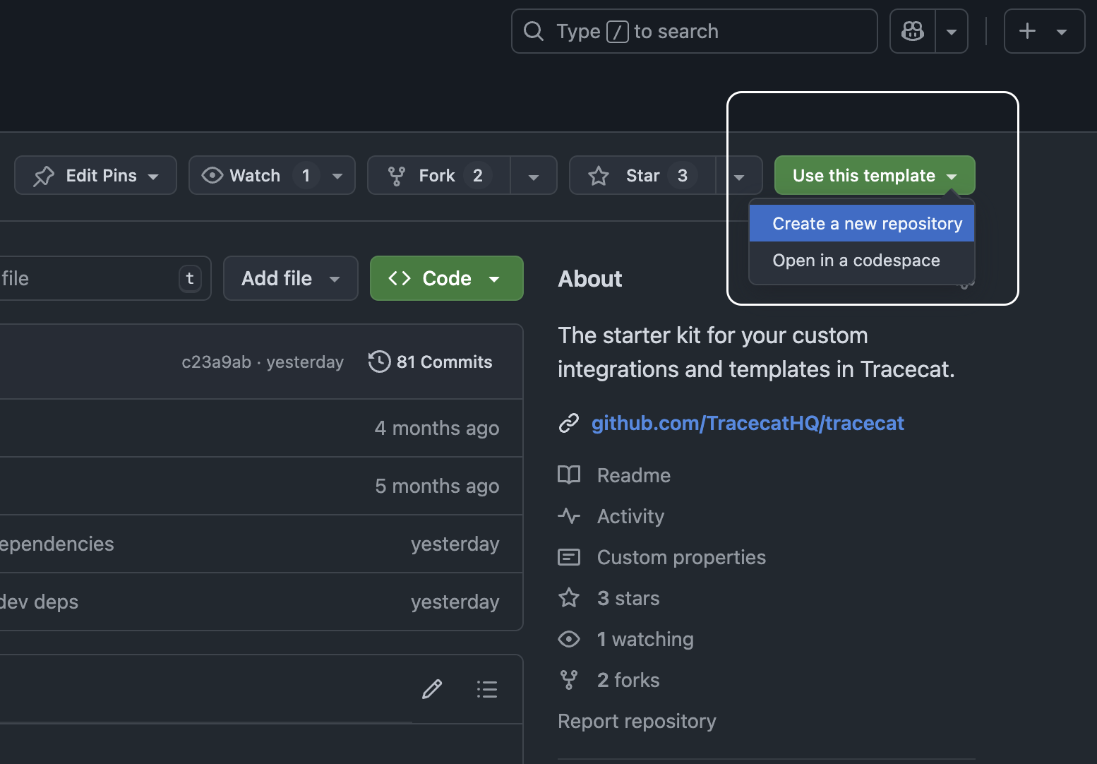 Custom integrations template