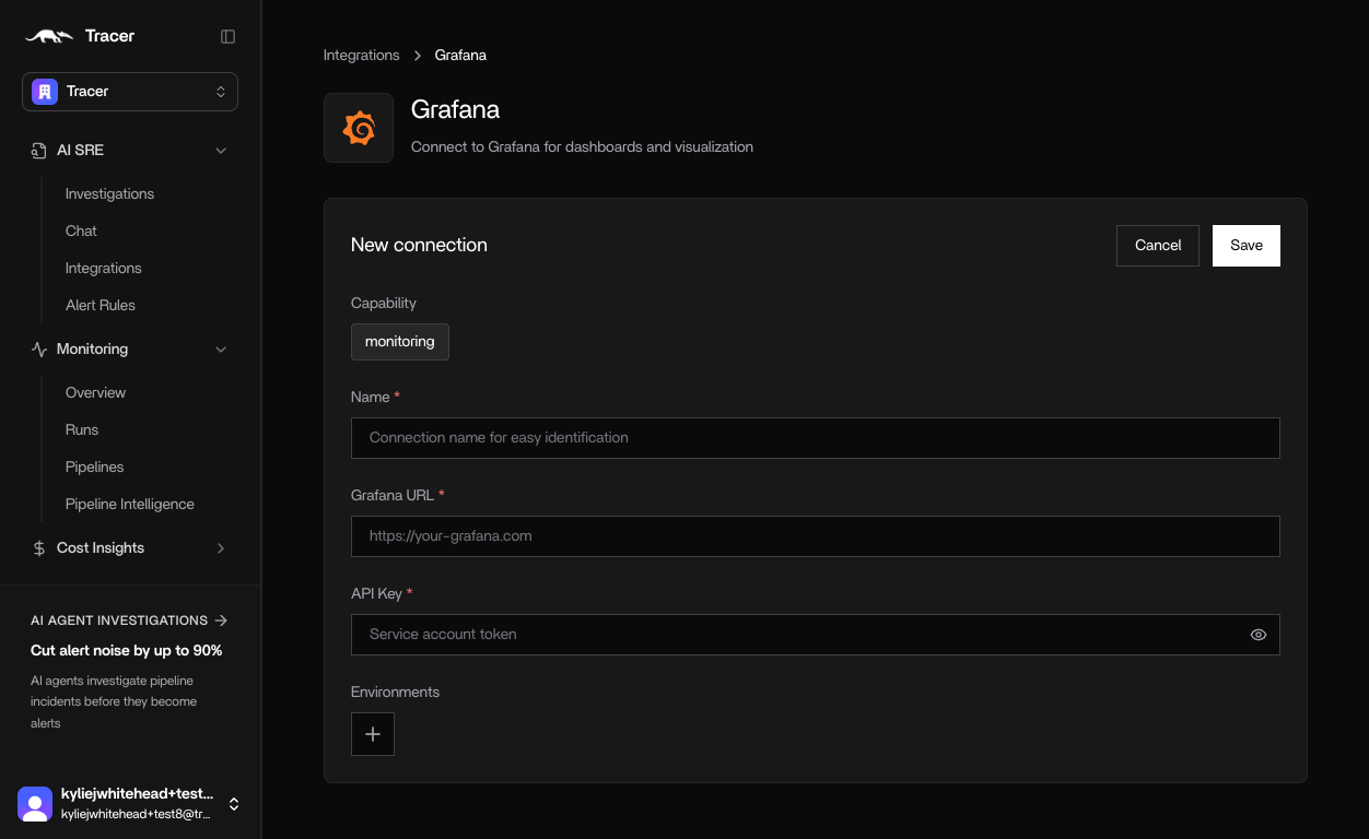 Connect Grafana