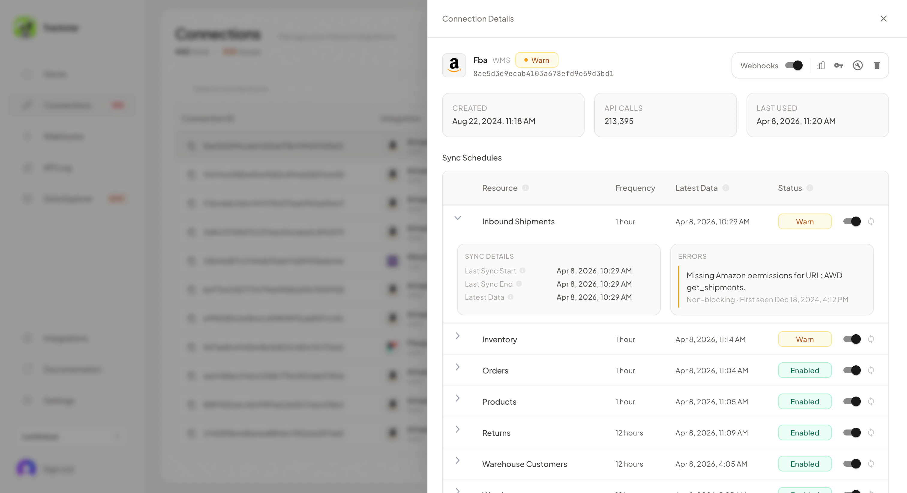Connection with non-blocking permission errors