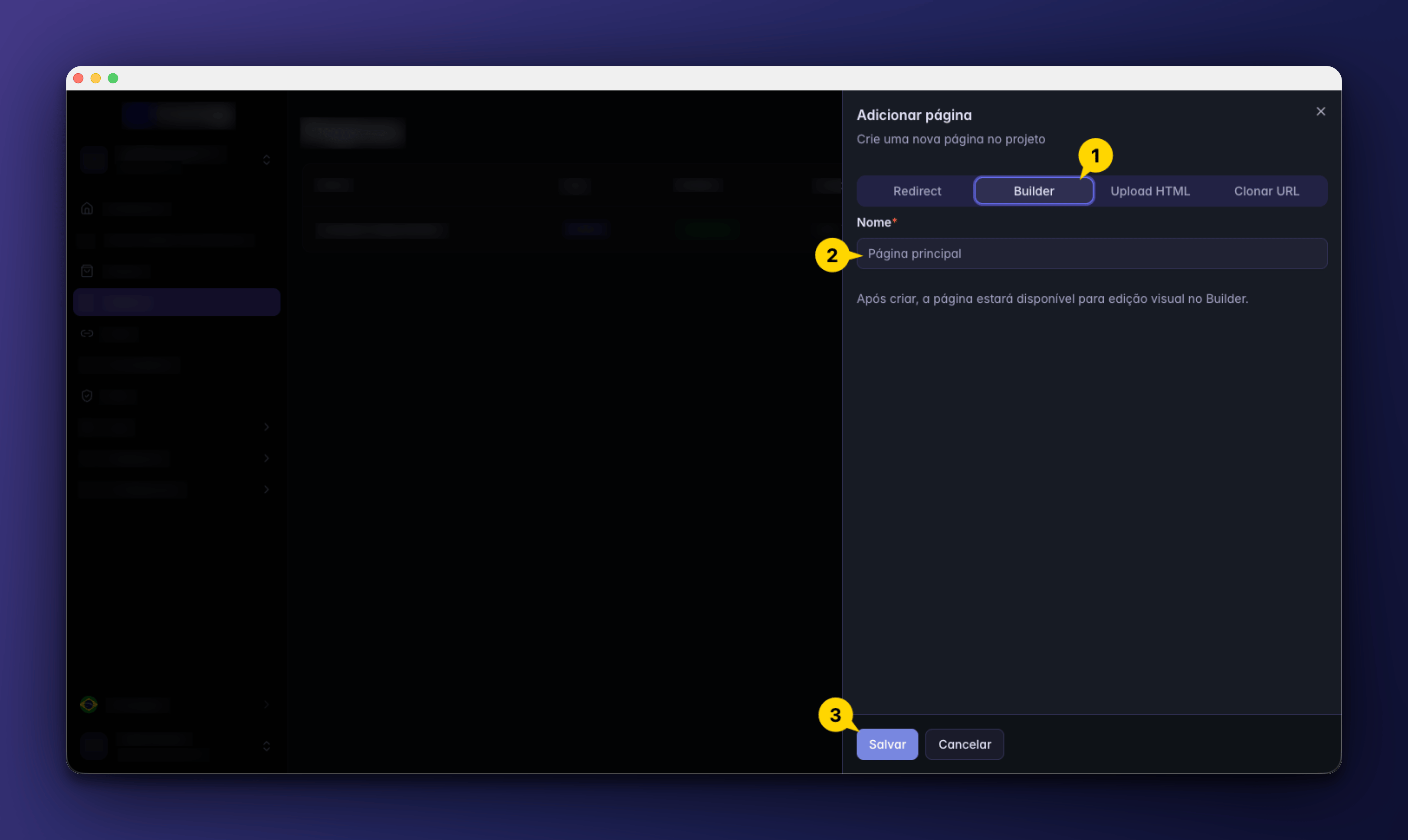 Create Page Builder