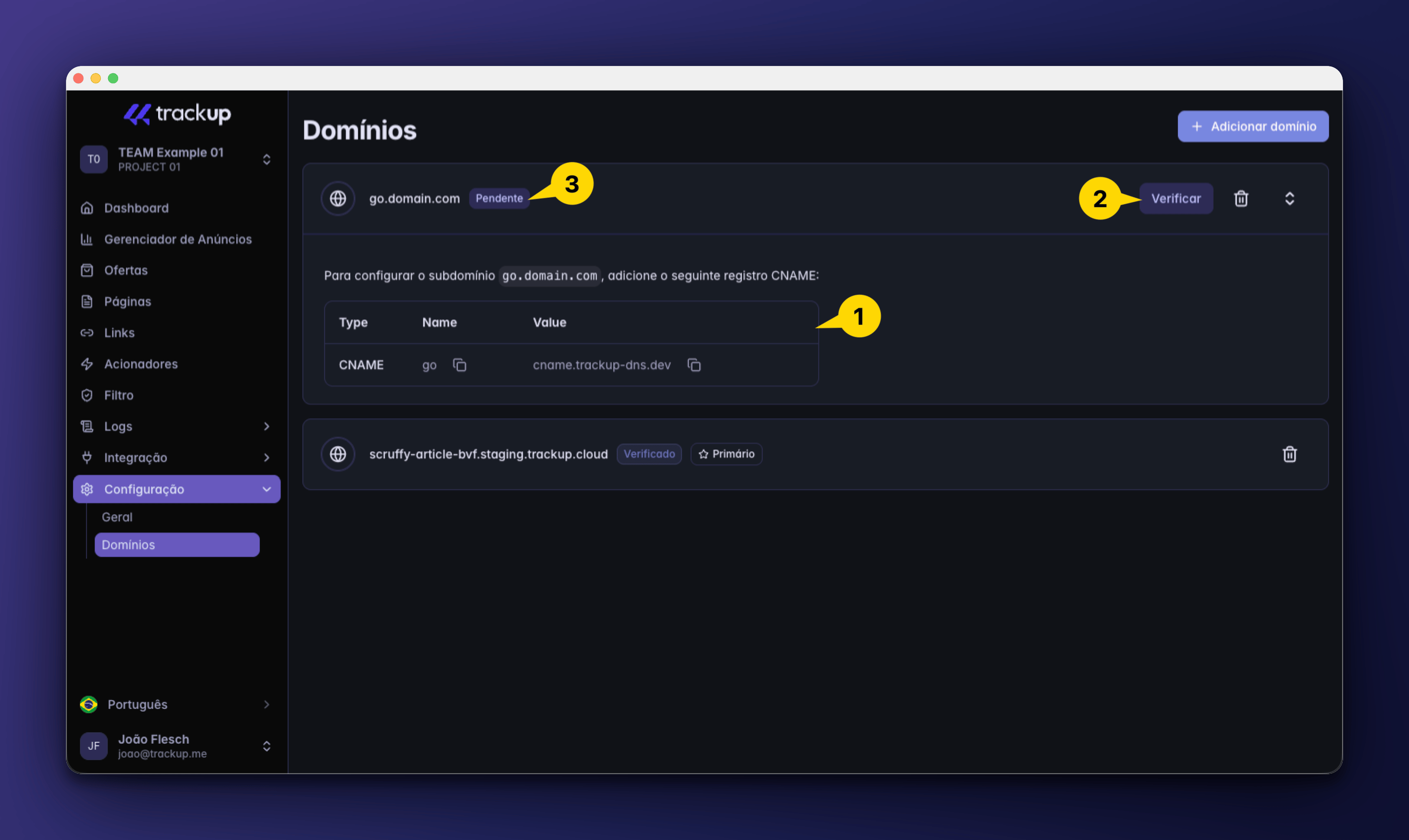 config Domain