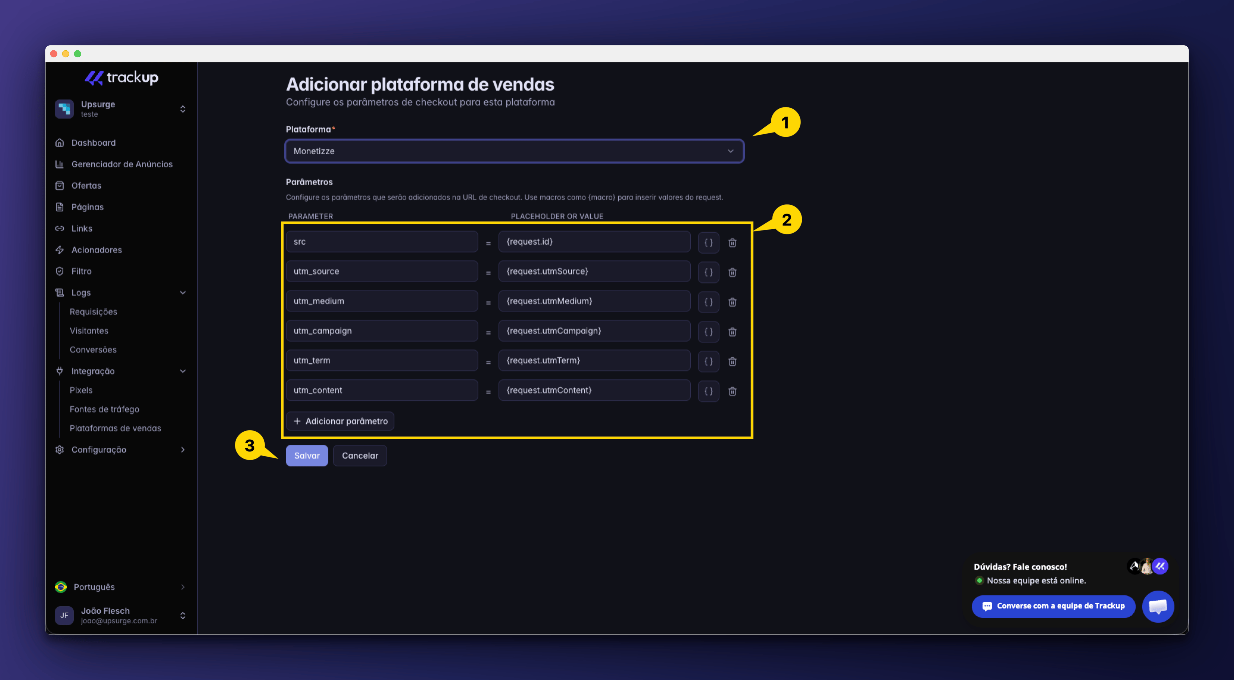 Monetizze Integration