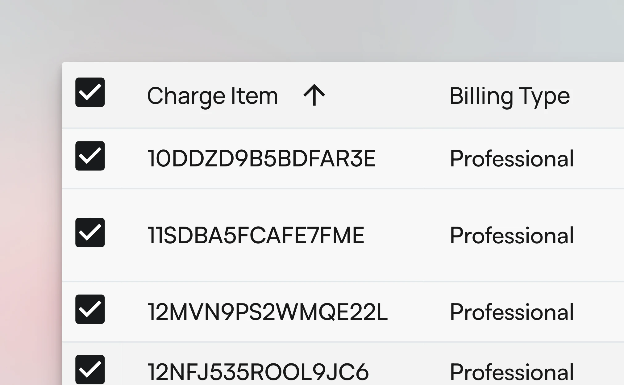 Bulk Selection Example