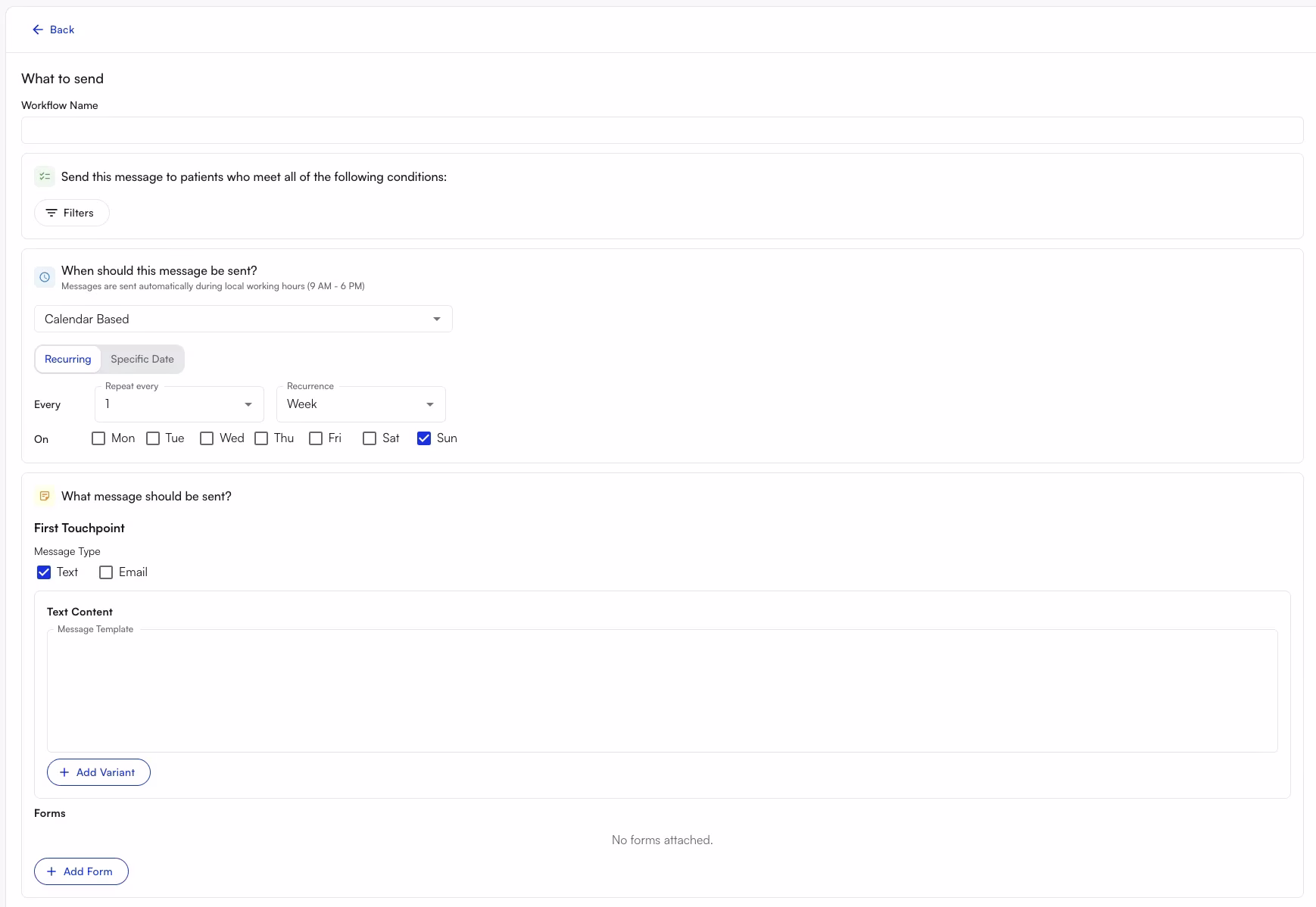 Outreach Flow structure overview
