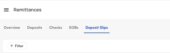The Remittances tab in the Insights navigation