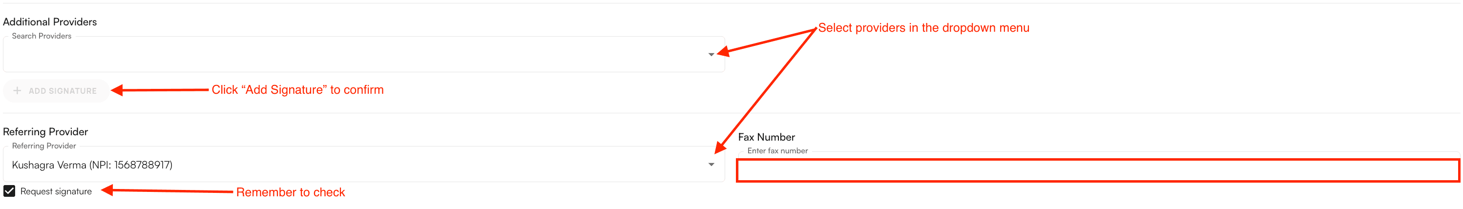Additional Providers section with dropdown