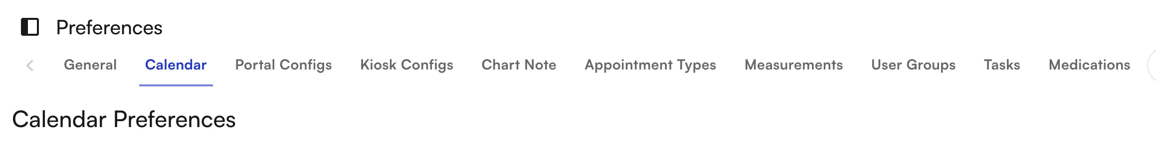 Waitlist settings in Calendar preferences