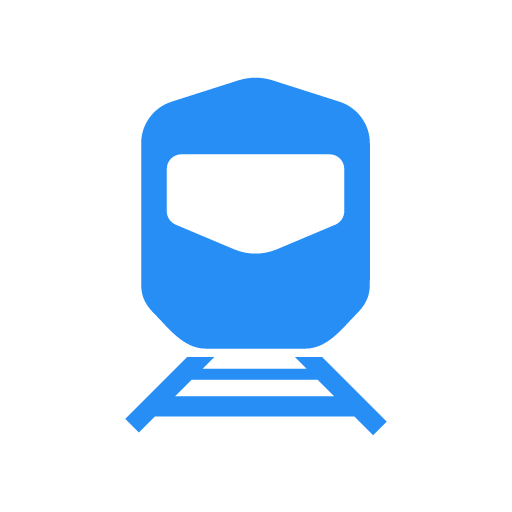 TRAIN blue symbol