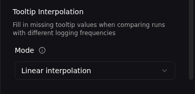 Tooltip interpolation selector