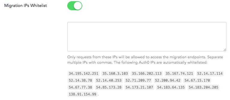 migration des utilisateurs WordPress - liste d’adresses IP autorisées
