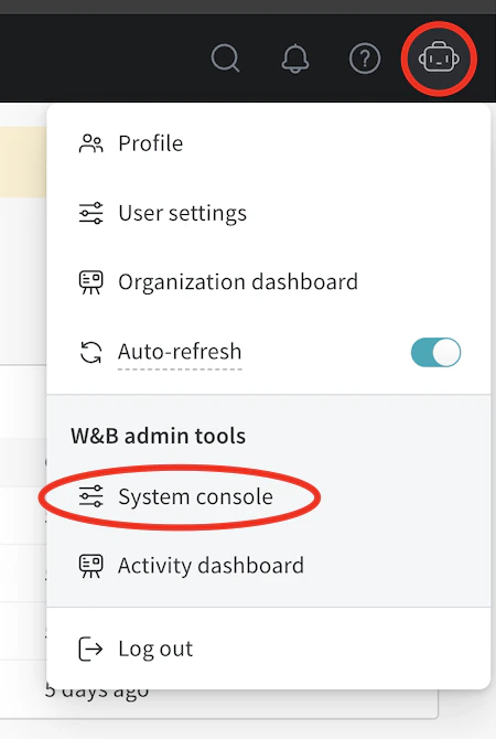 System console access