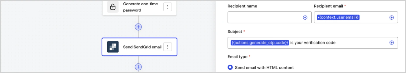 Dashboard > Actions > Forms > Flows