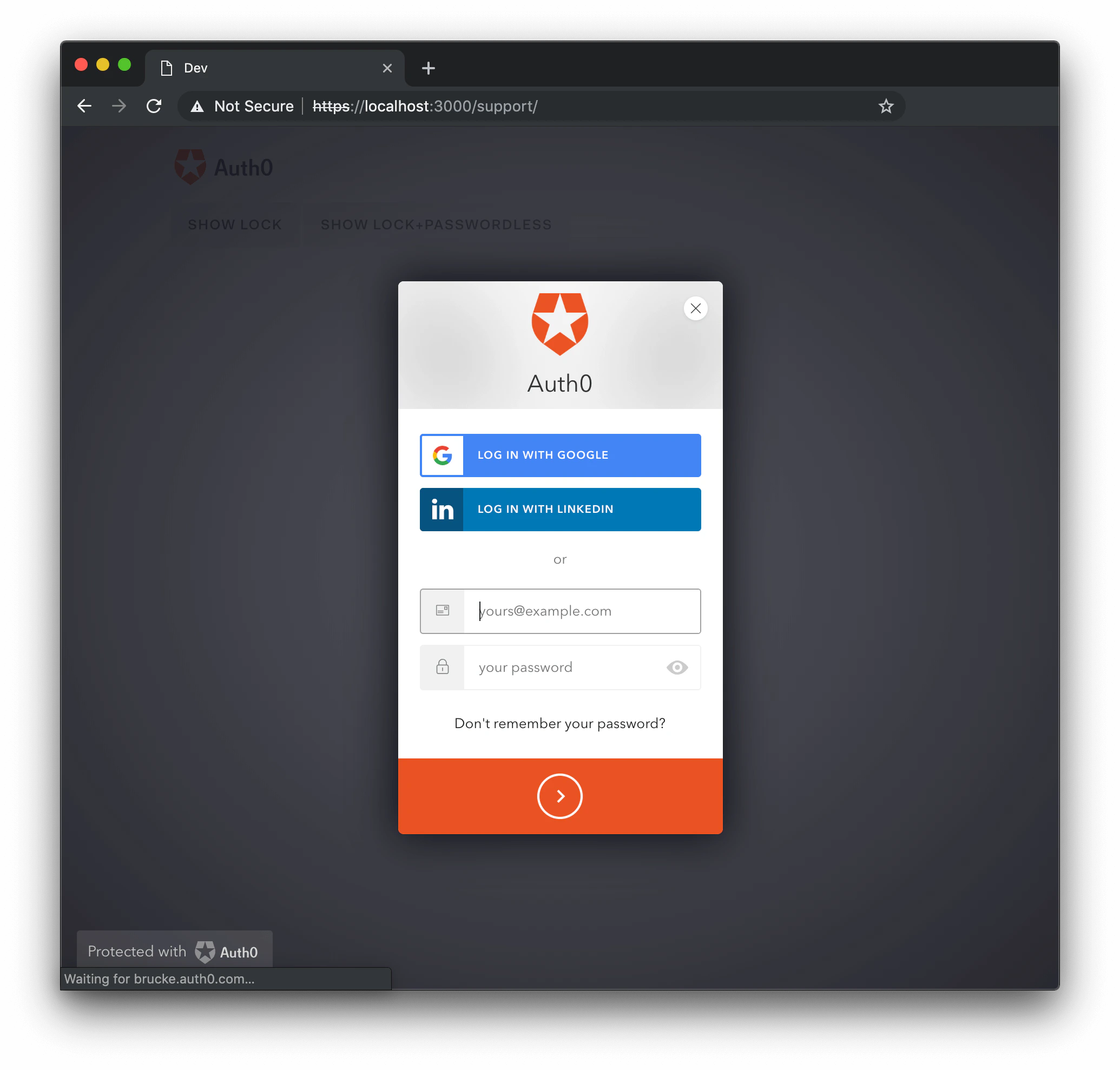 Opción de Lock: Permitir registro