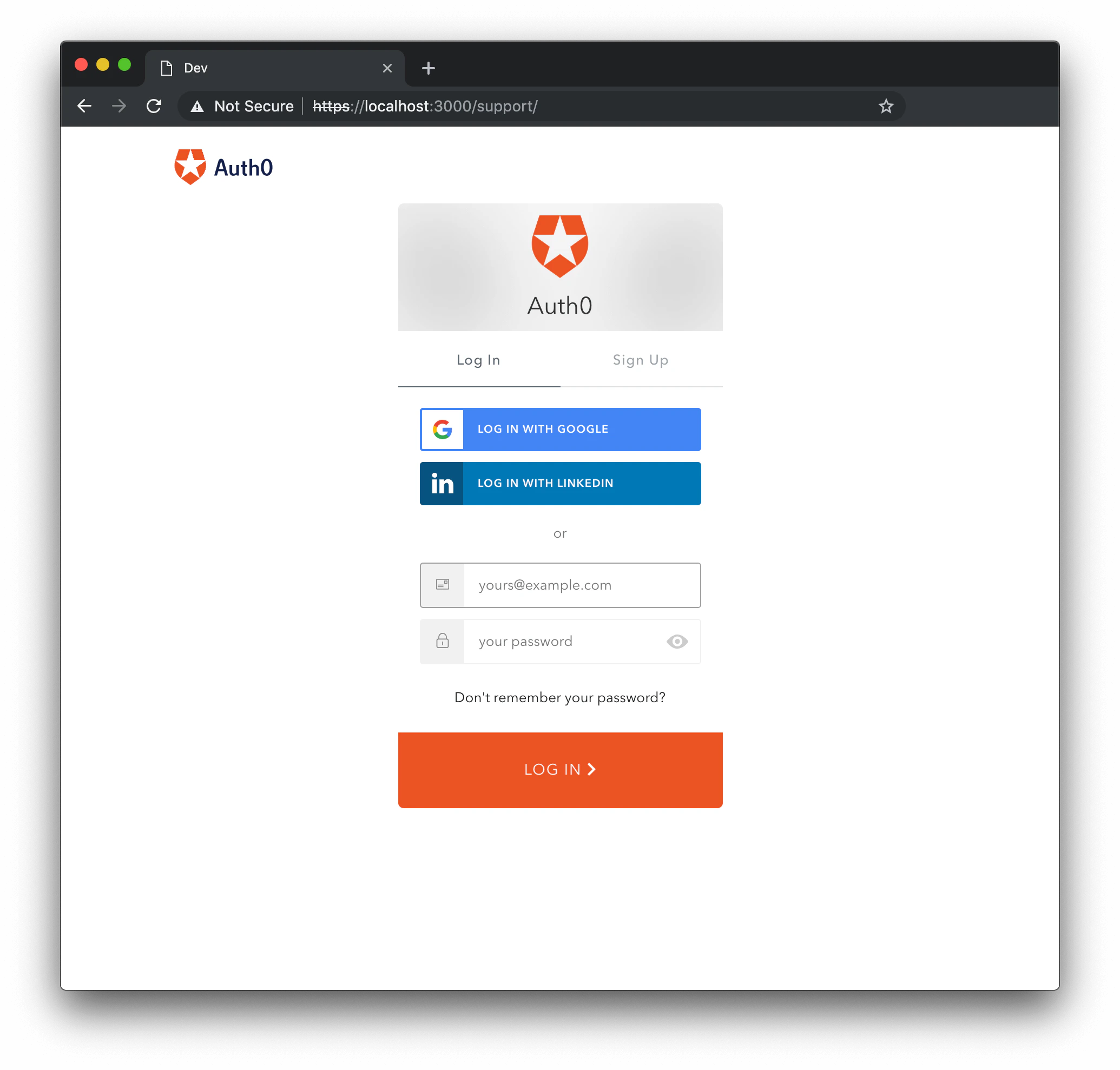 Opción de Lock: Contenedor