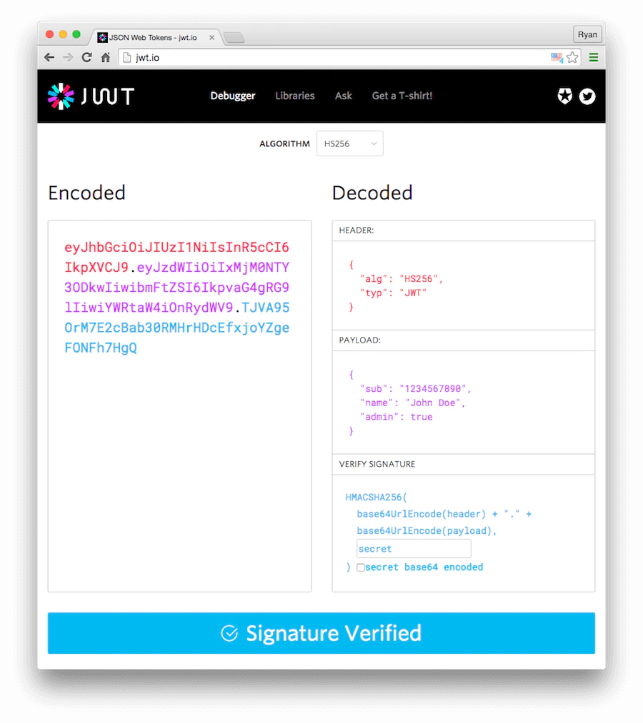 Débogueur JWT