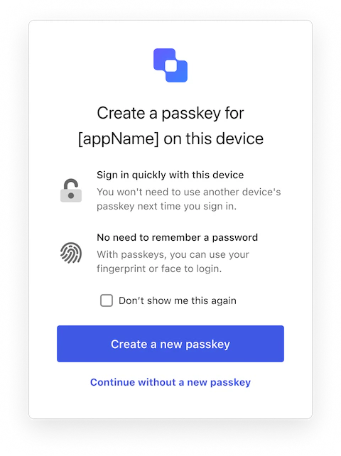 Passkey Enrollment Local