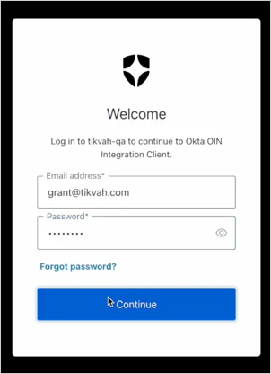 connexion à une organisation Auth0