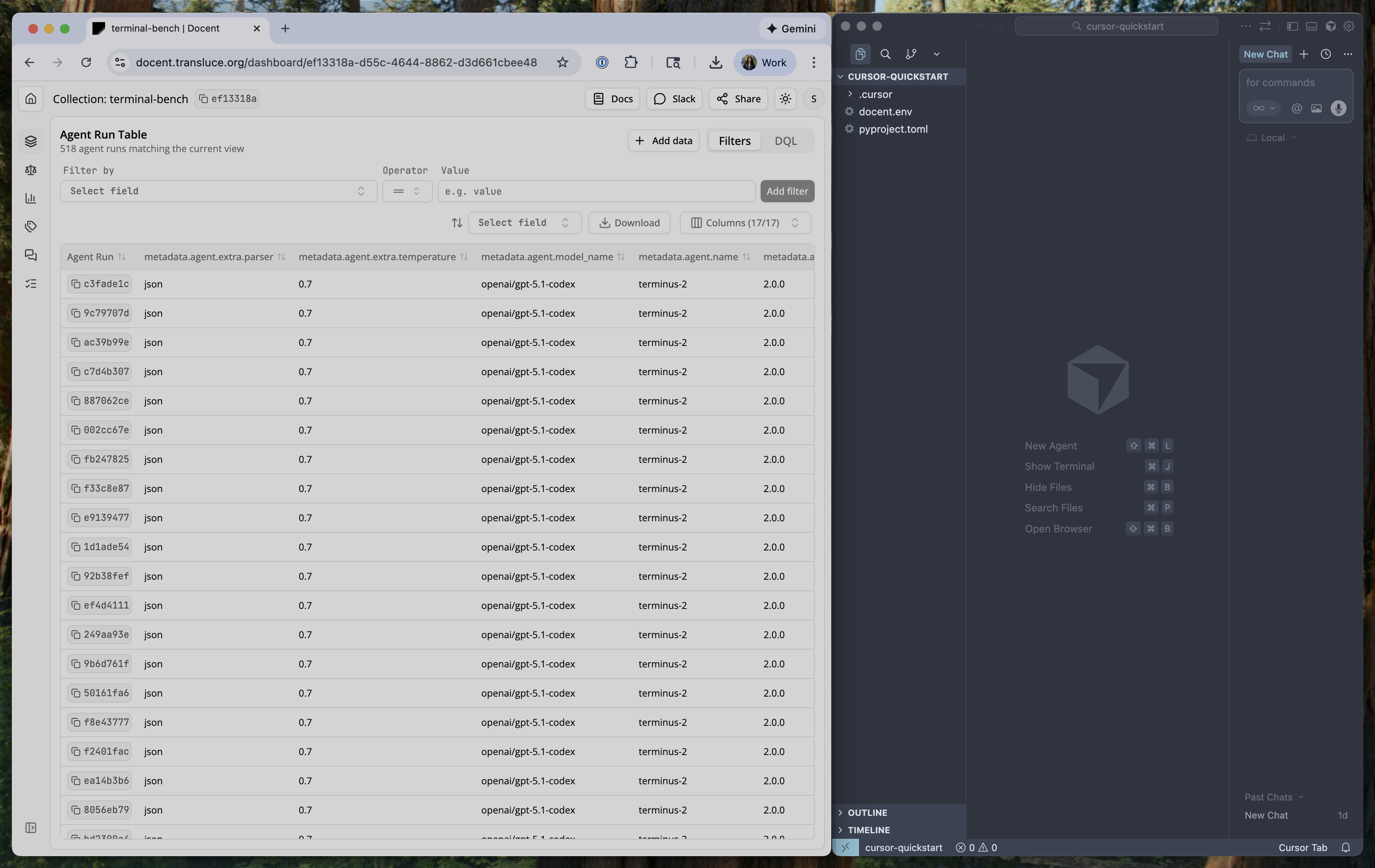 Open template in Cursor