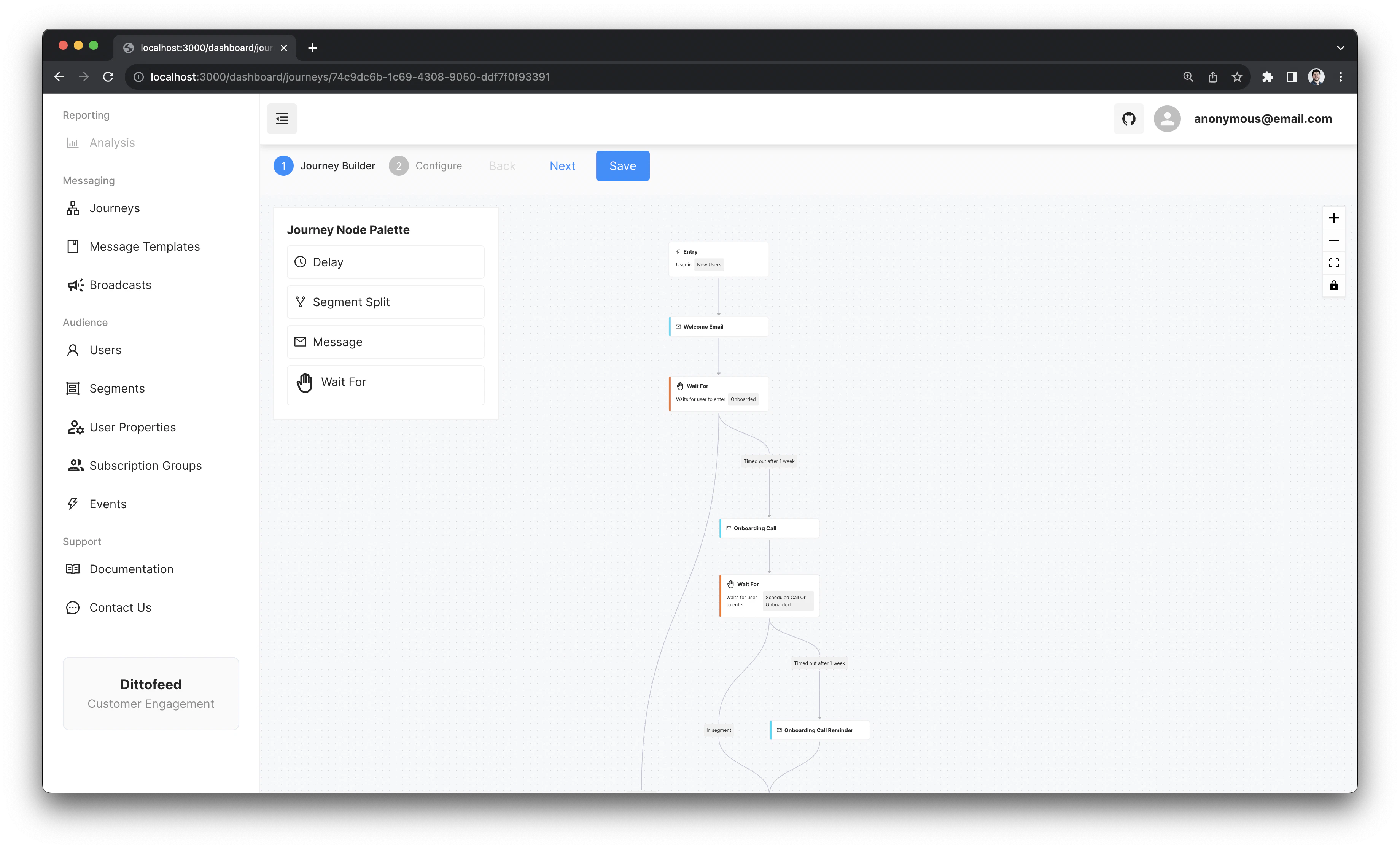 Onboarding Call Journey Example
