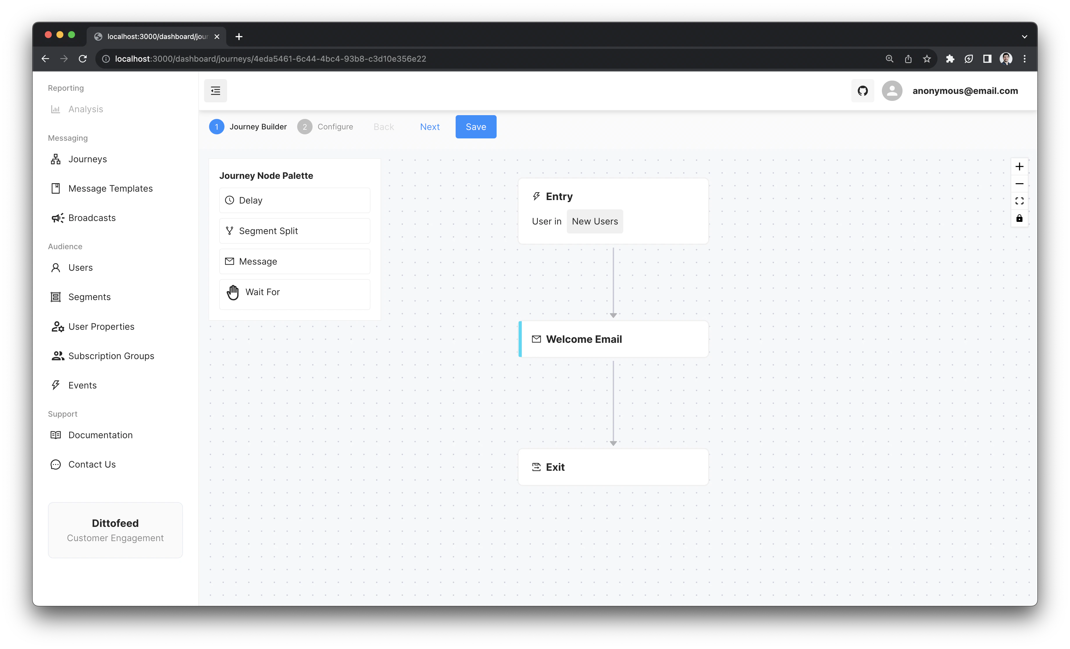 Simple Welcome Journey