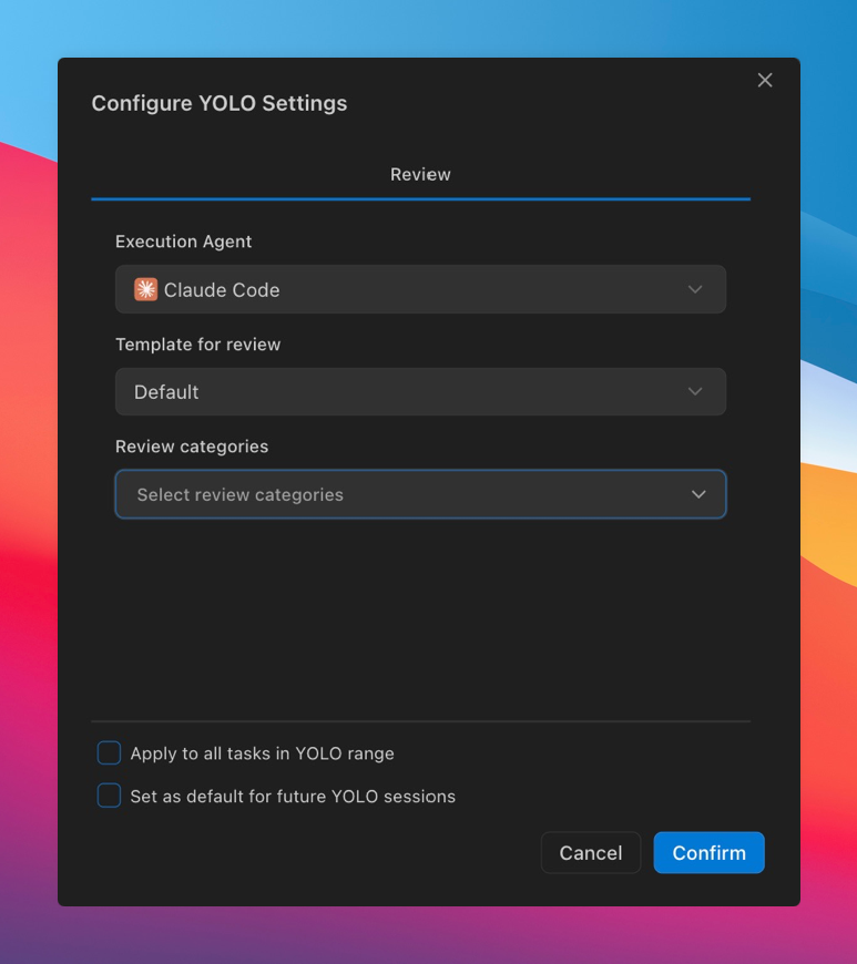Review handoff configuration