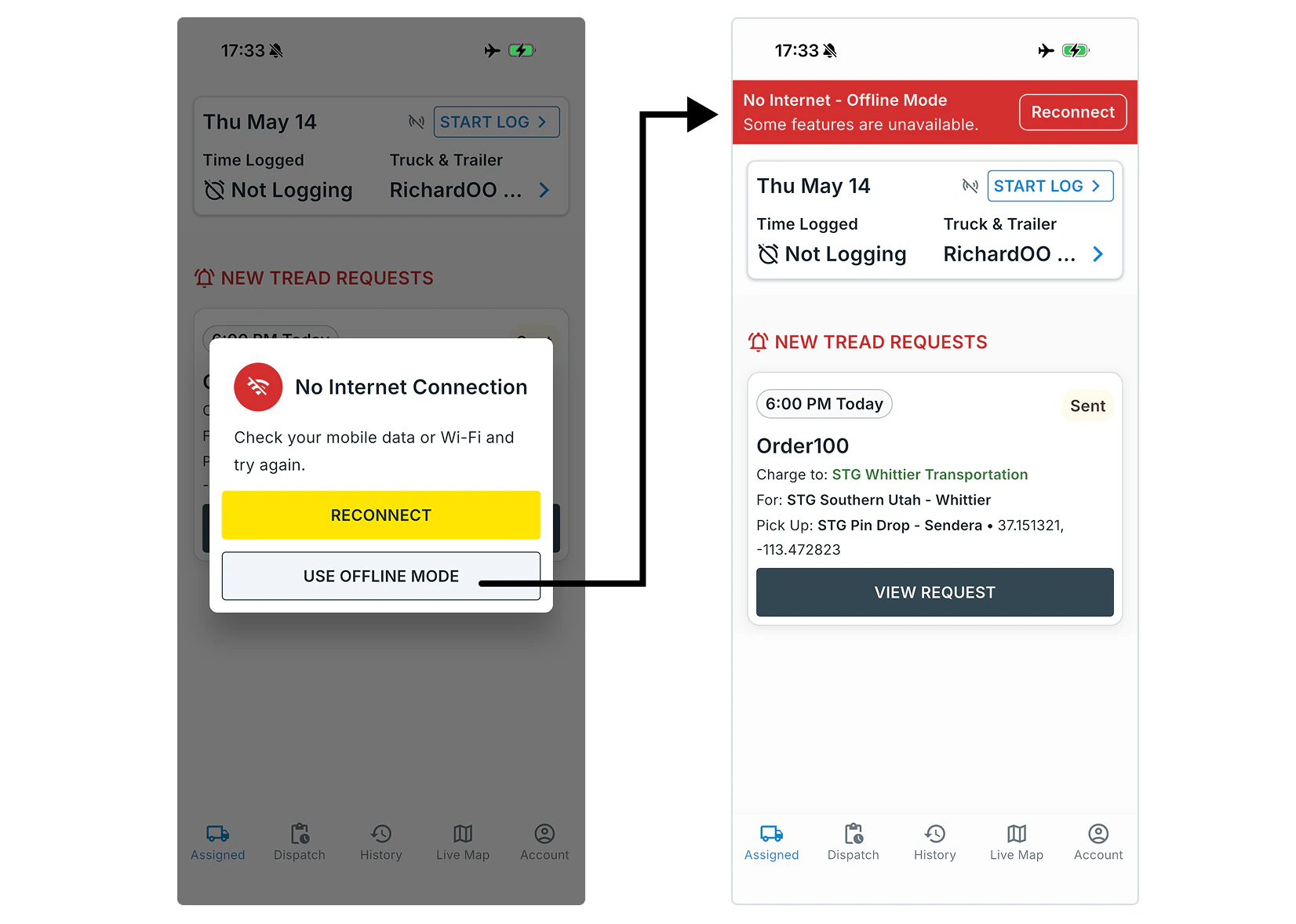 Mobile Offline Mode
