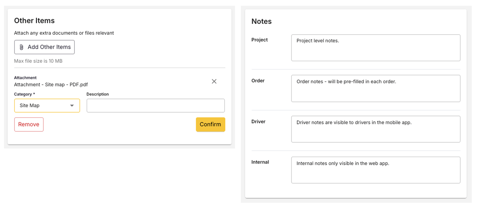 Attachments And Notes