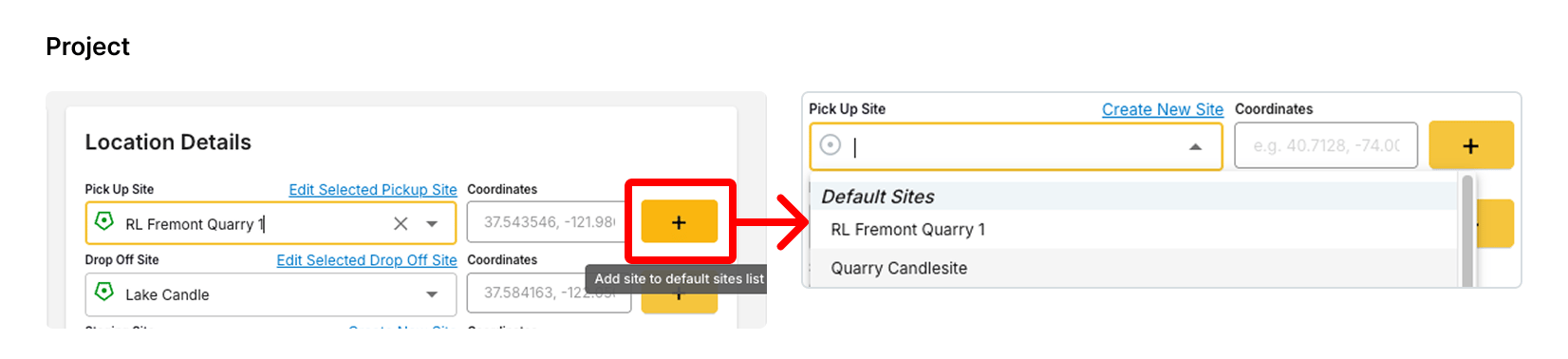 Default Sites