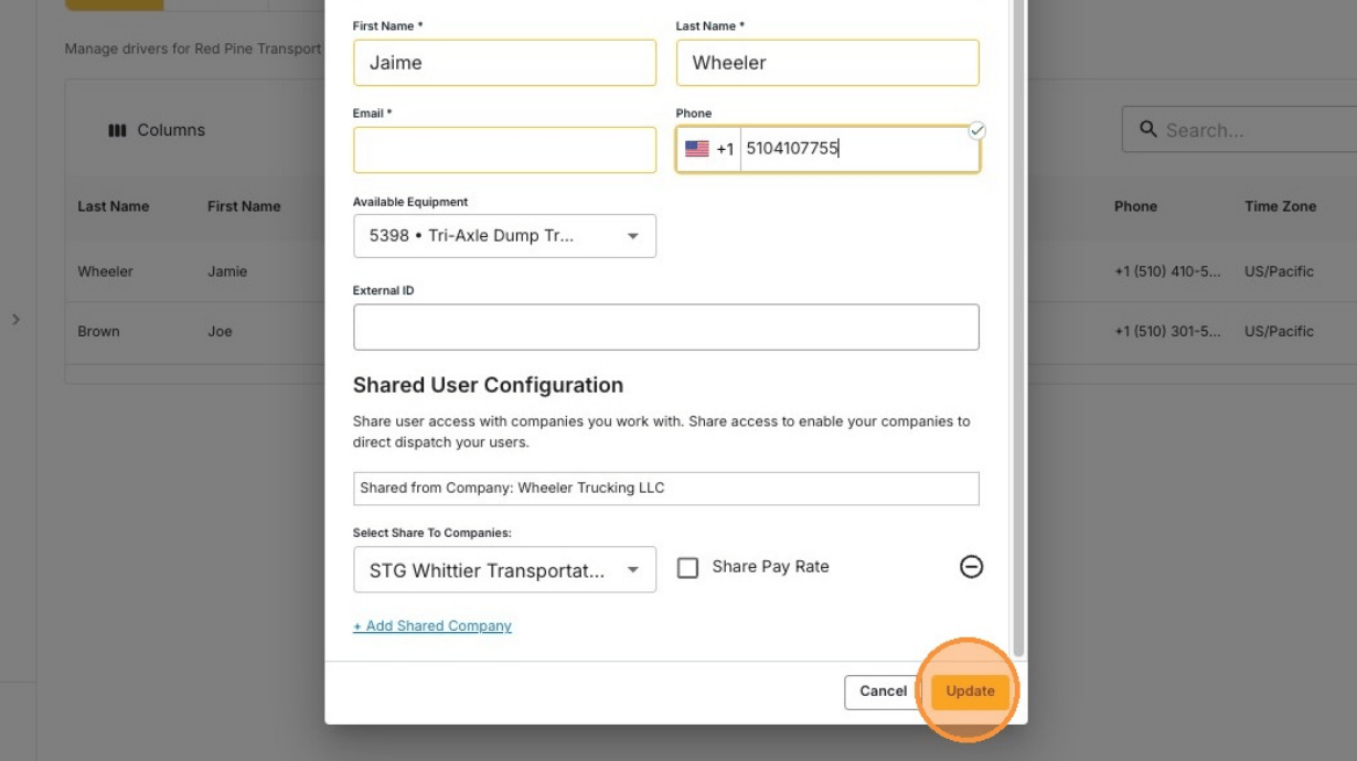 The updated driver saved to the vendor's account