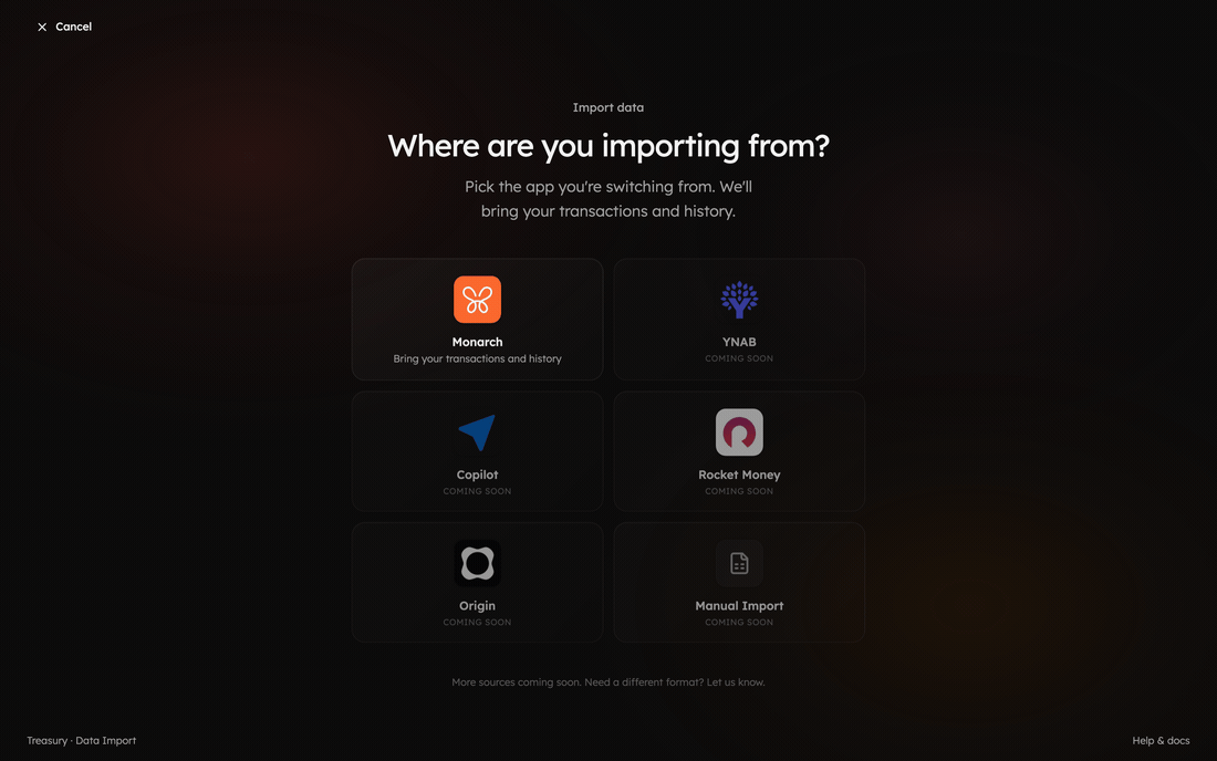 Stepping through the data import flow