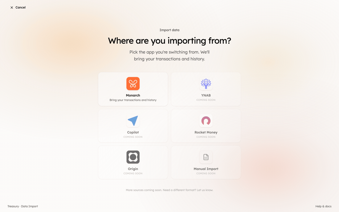 Stepping through the data import flow