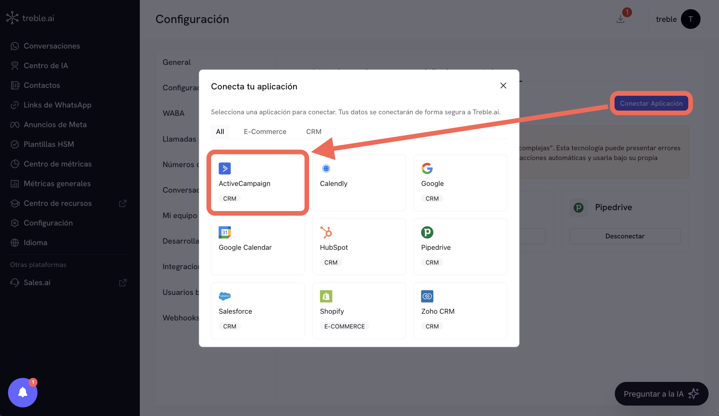 Install Active Campaign in Treble