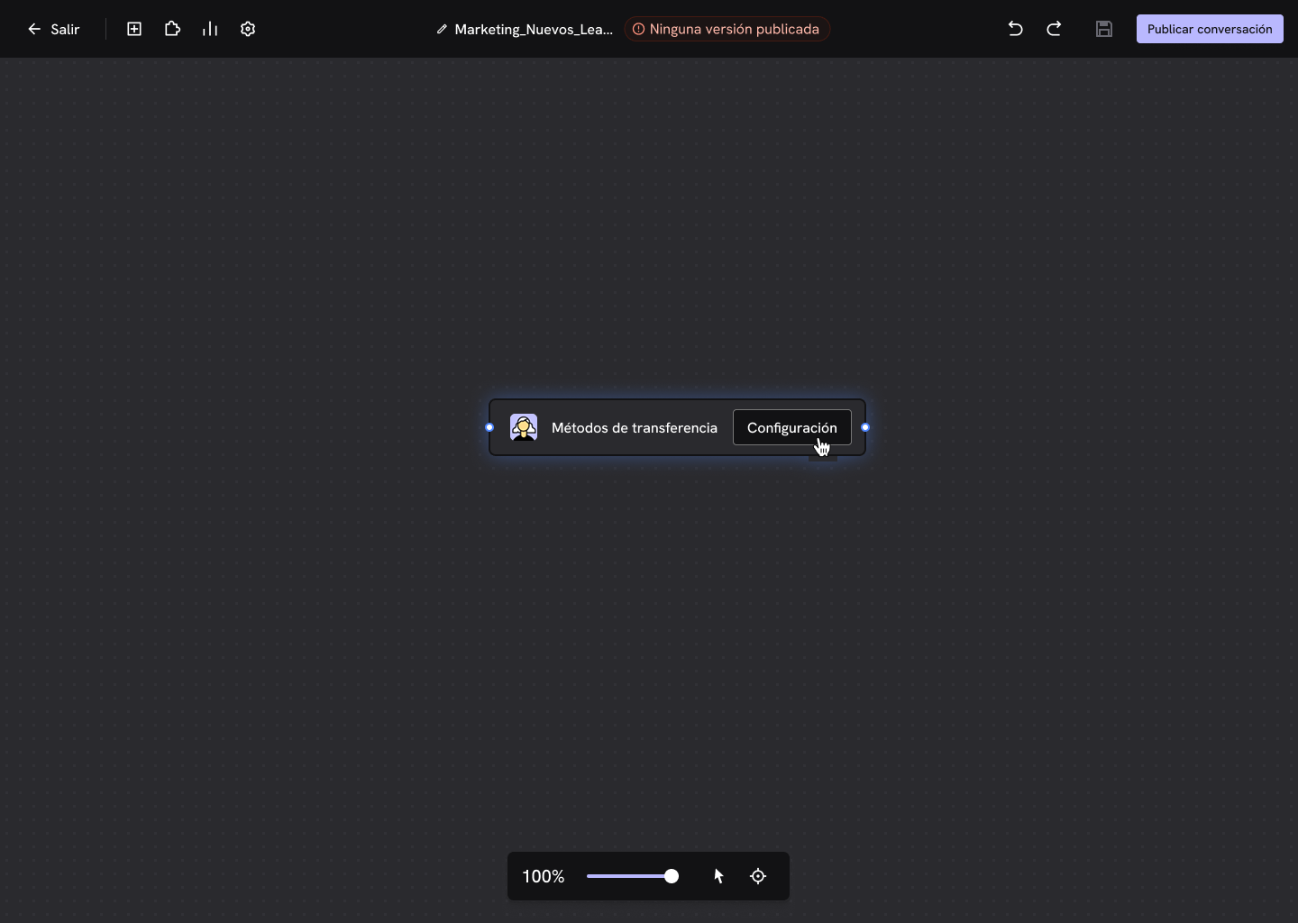 Botón de Configuración del bloque