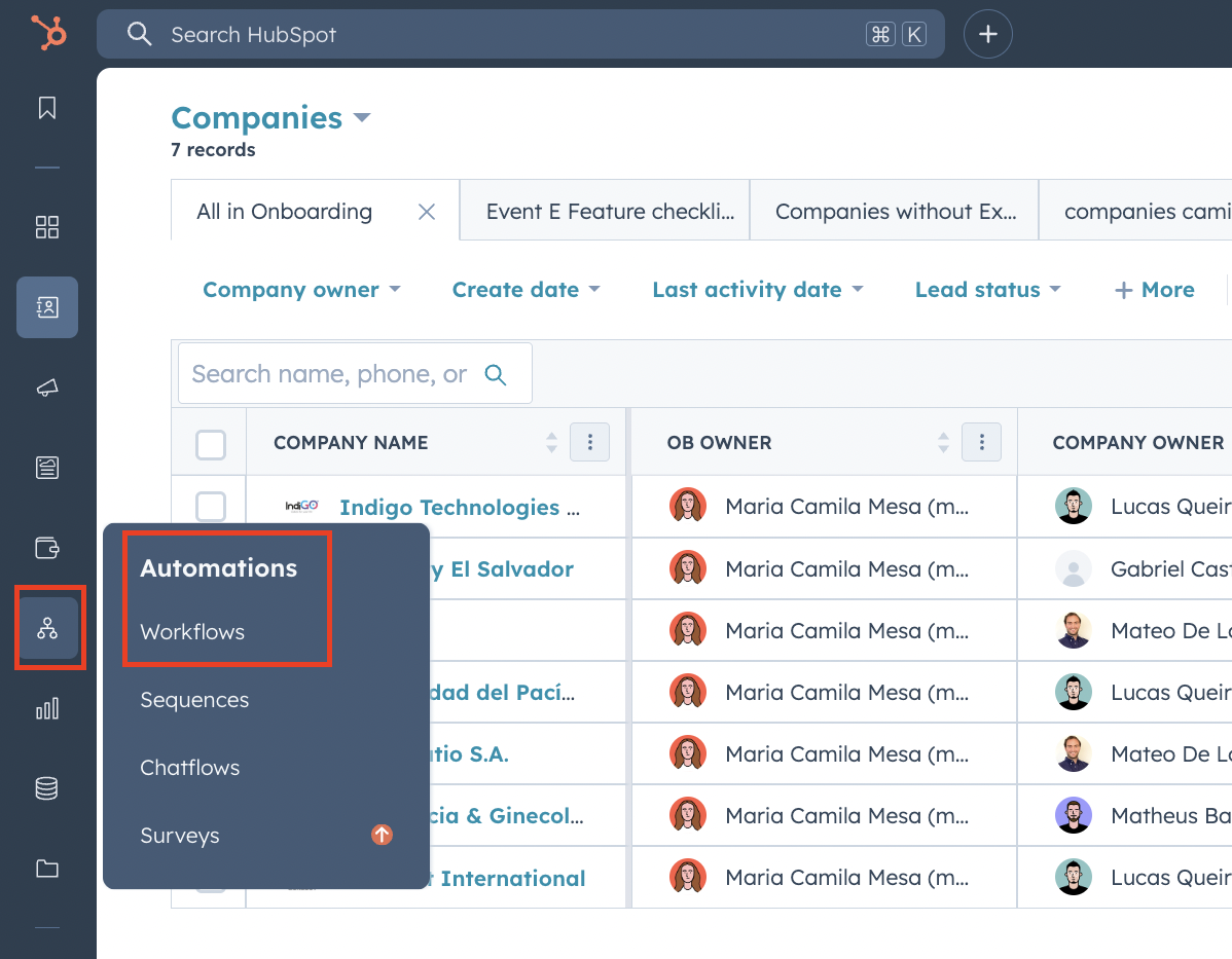 HubSpot Workflows