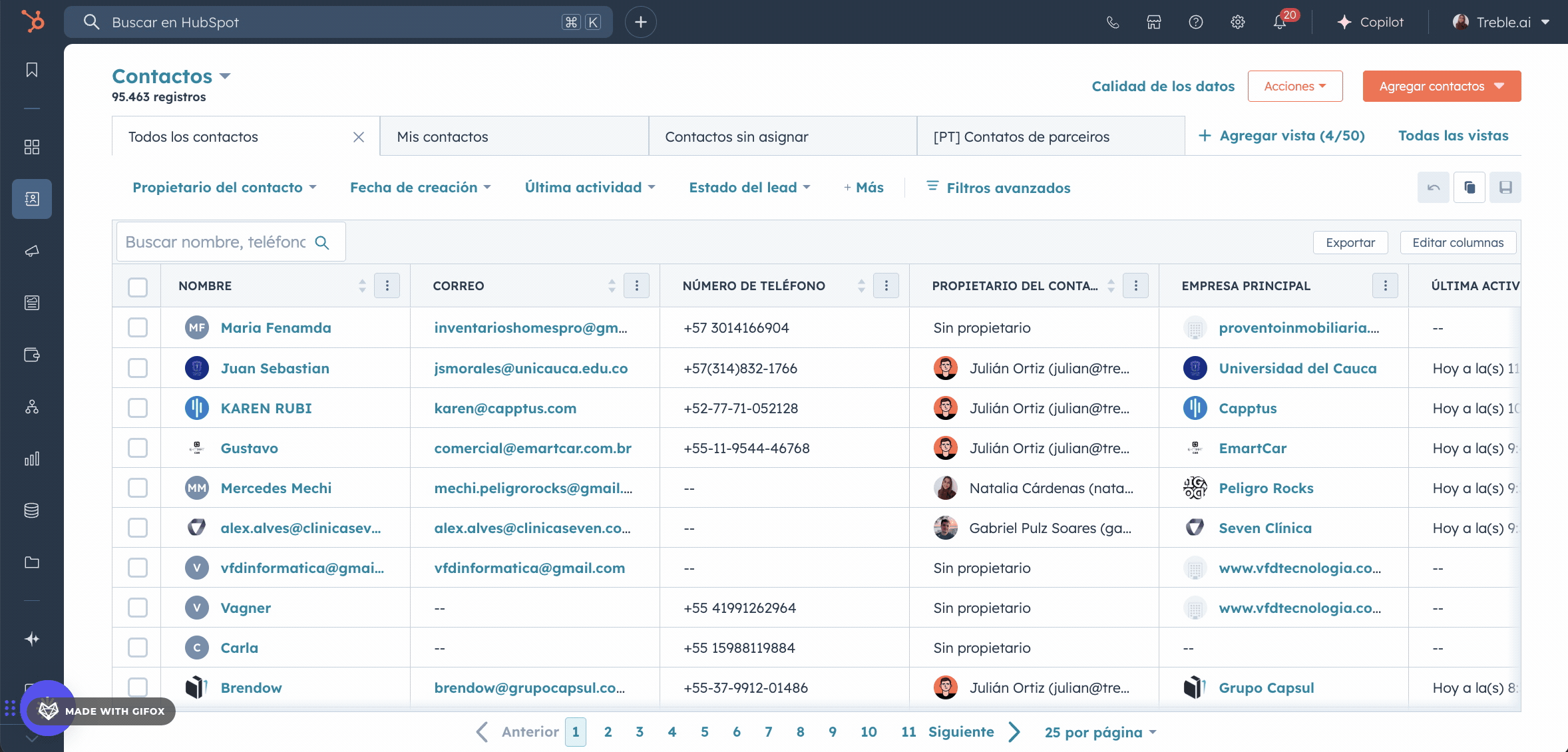Integração da Treble com HubSpot