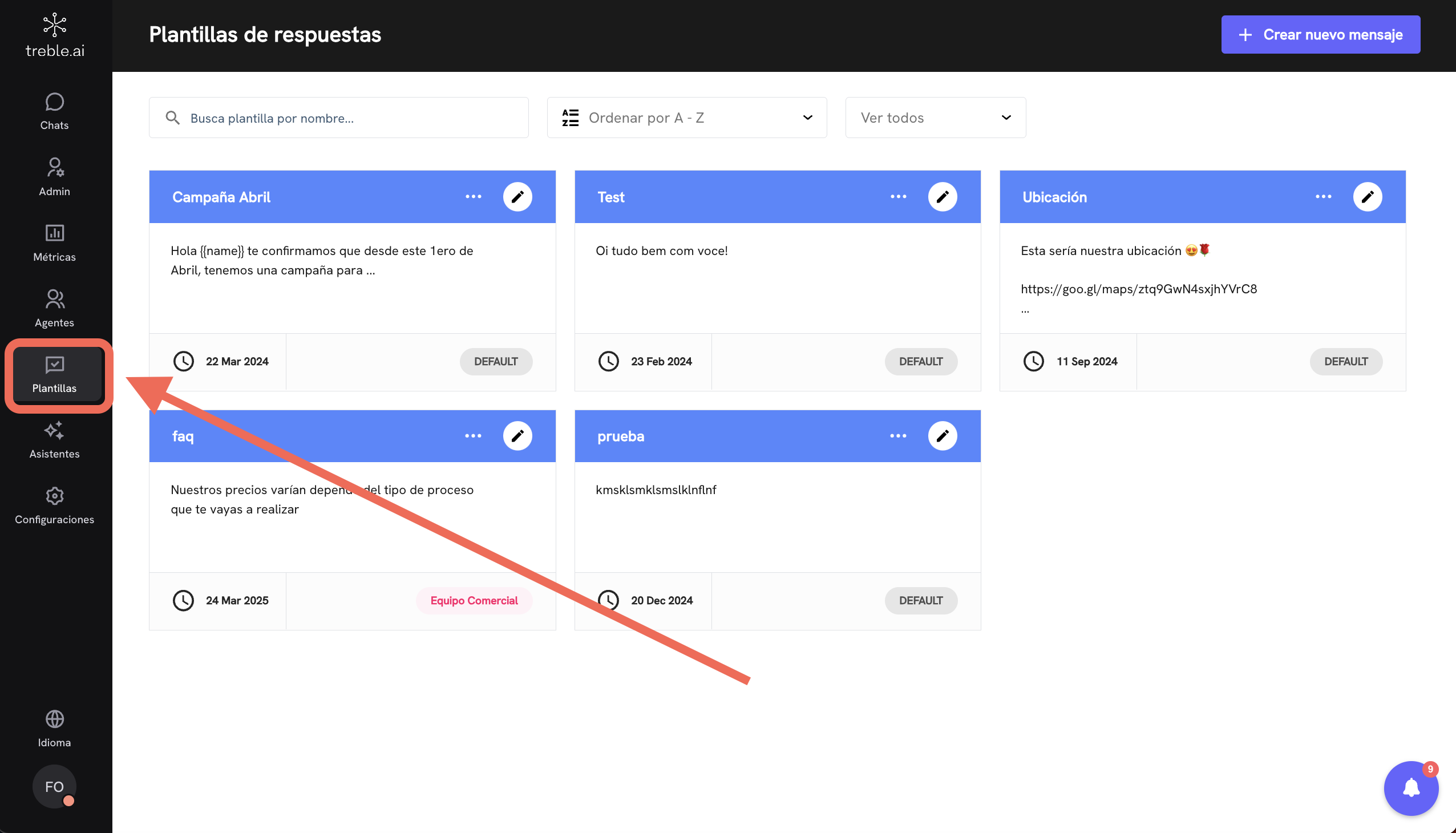 Plantillas de Respuestas Rápidas