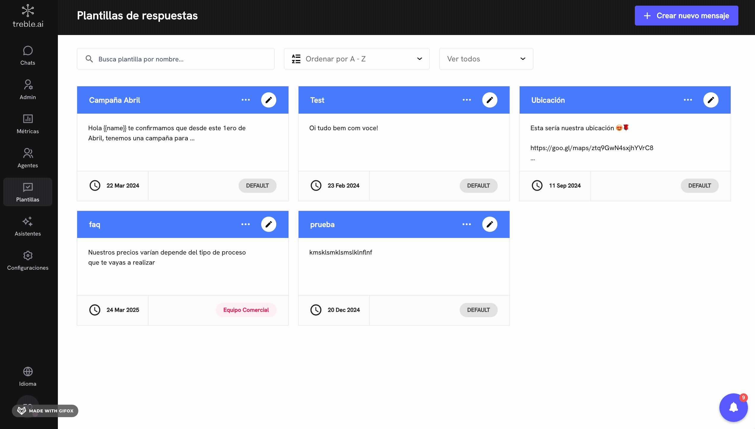 Plantillas de Respuestas Rápidas