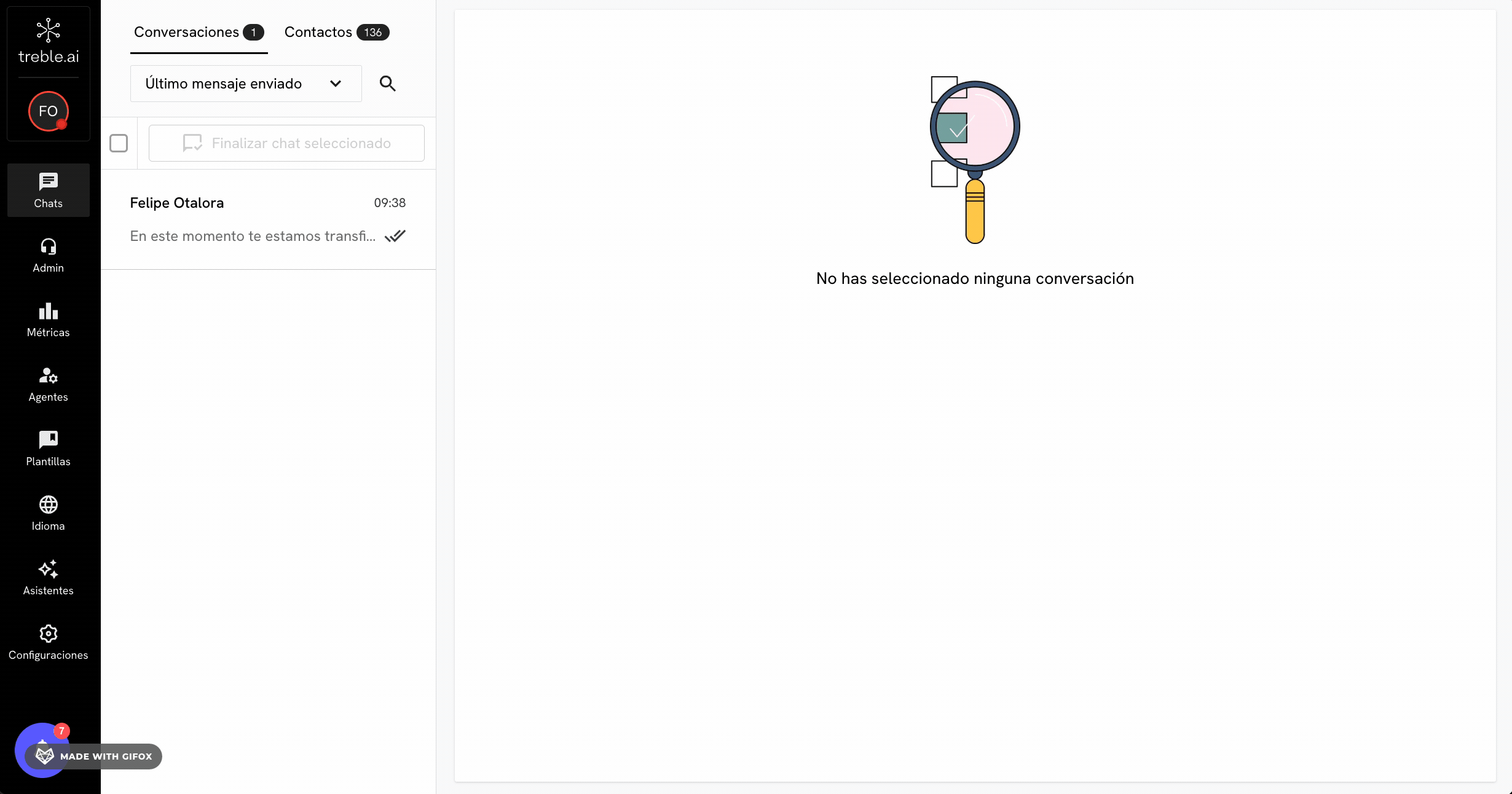 Acceder al panel de control, agentes