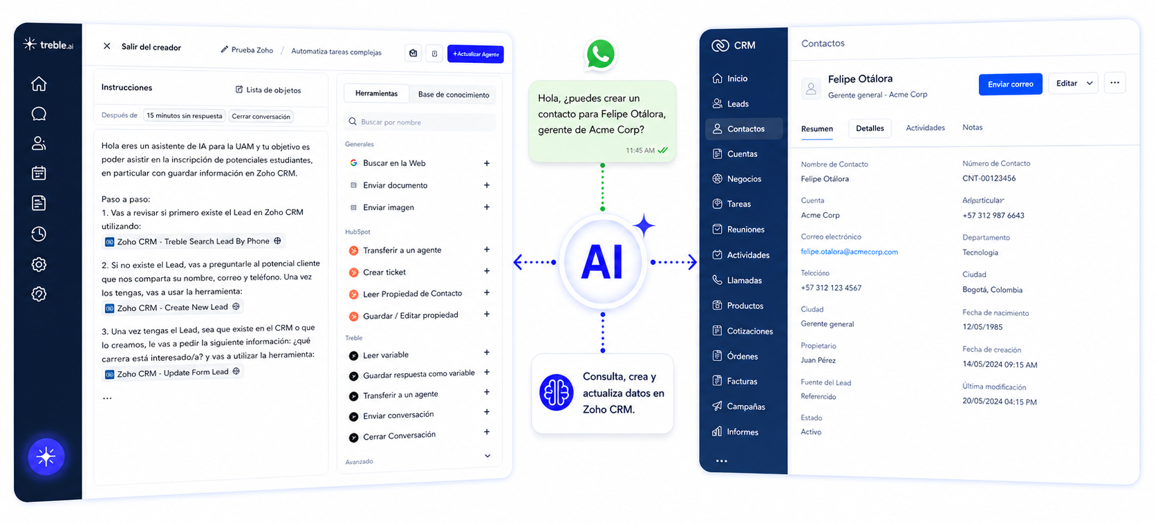 Treble integration with Zoho