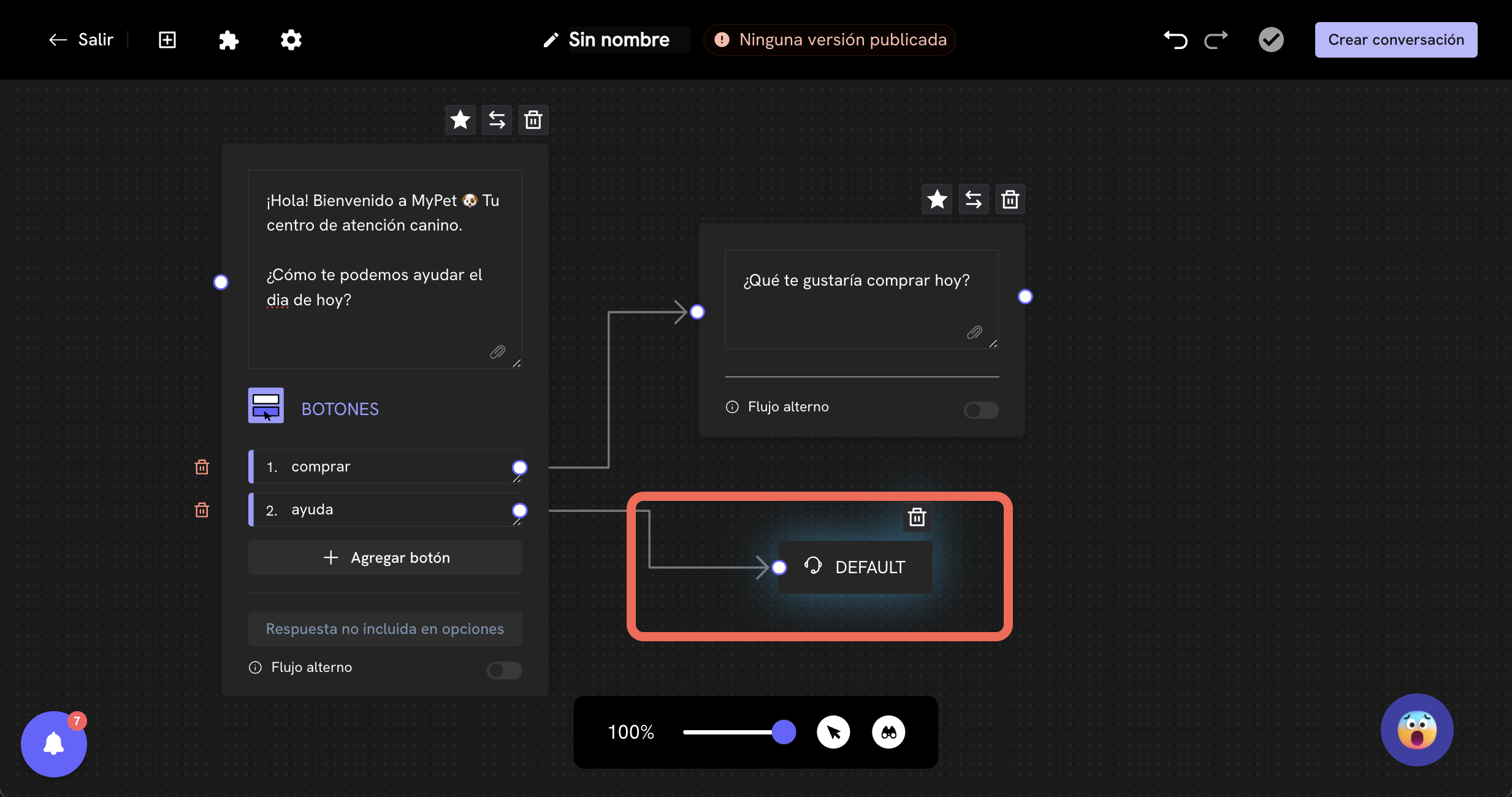 Transferência para agente