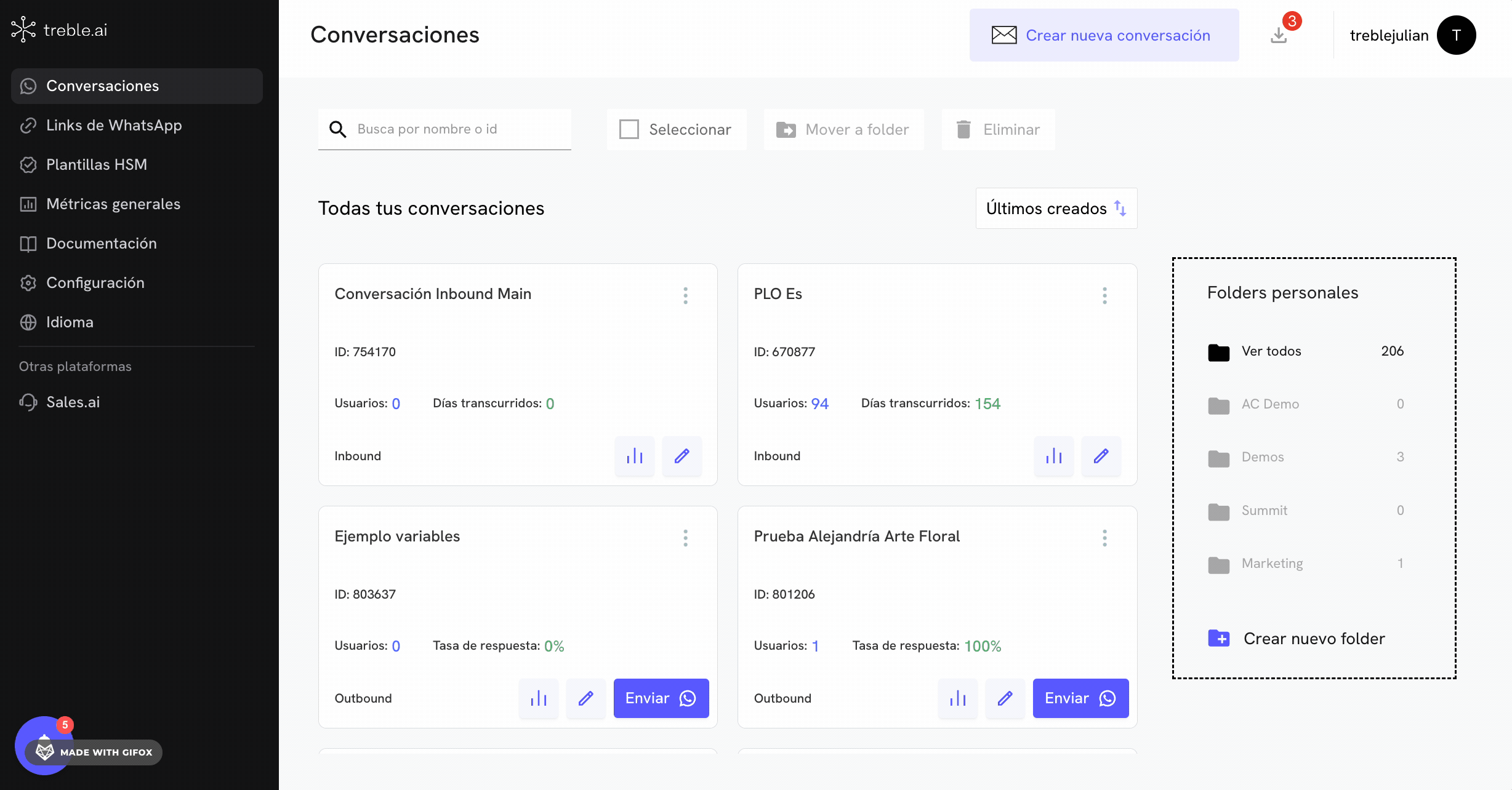 Conversation metrics