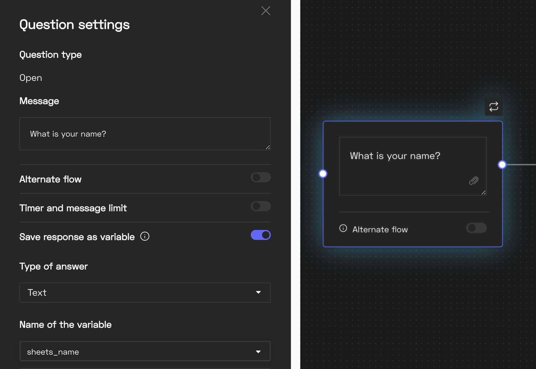 Guardar variable sheets