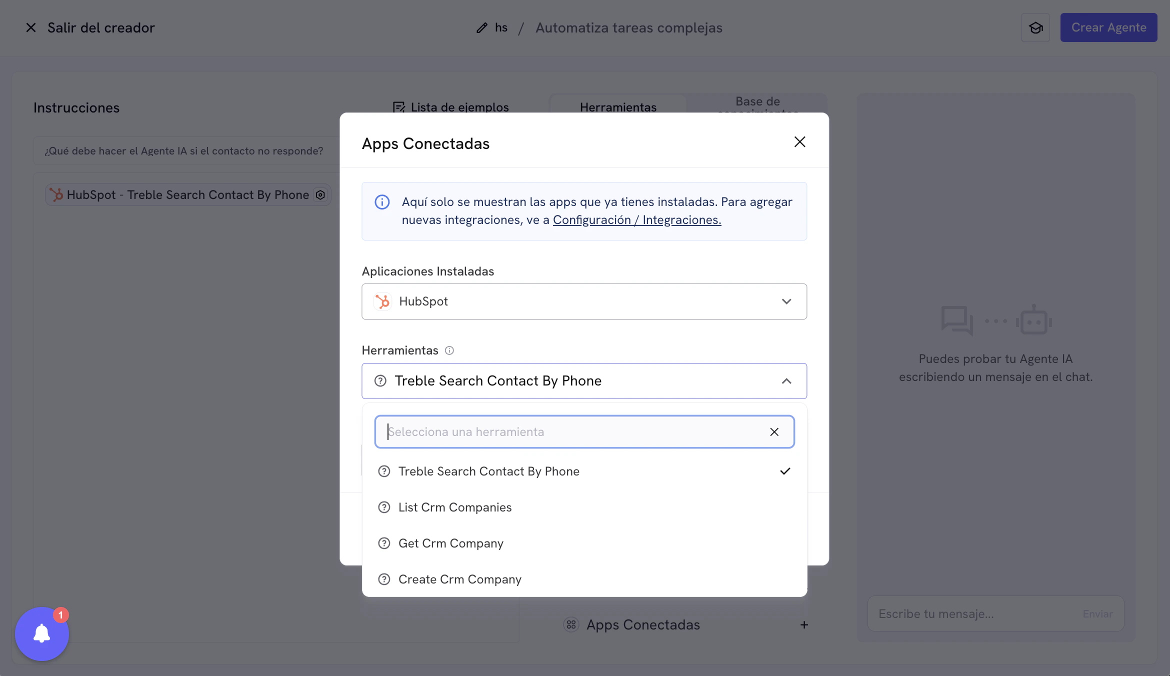 Funcionalidades da integração com HubSpot AI